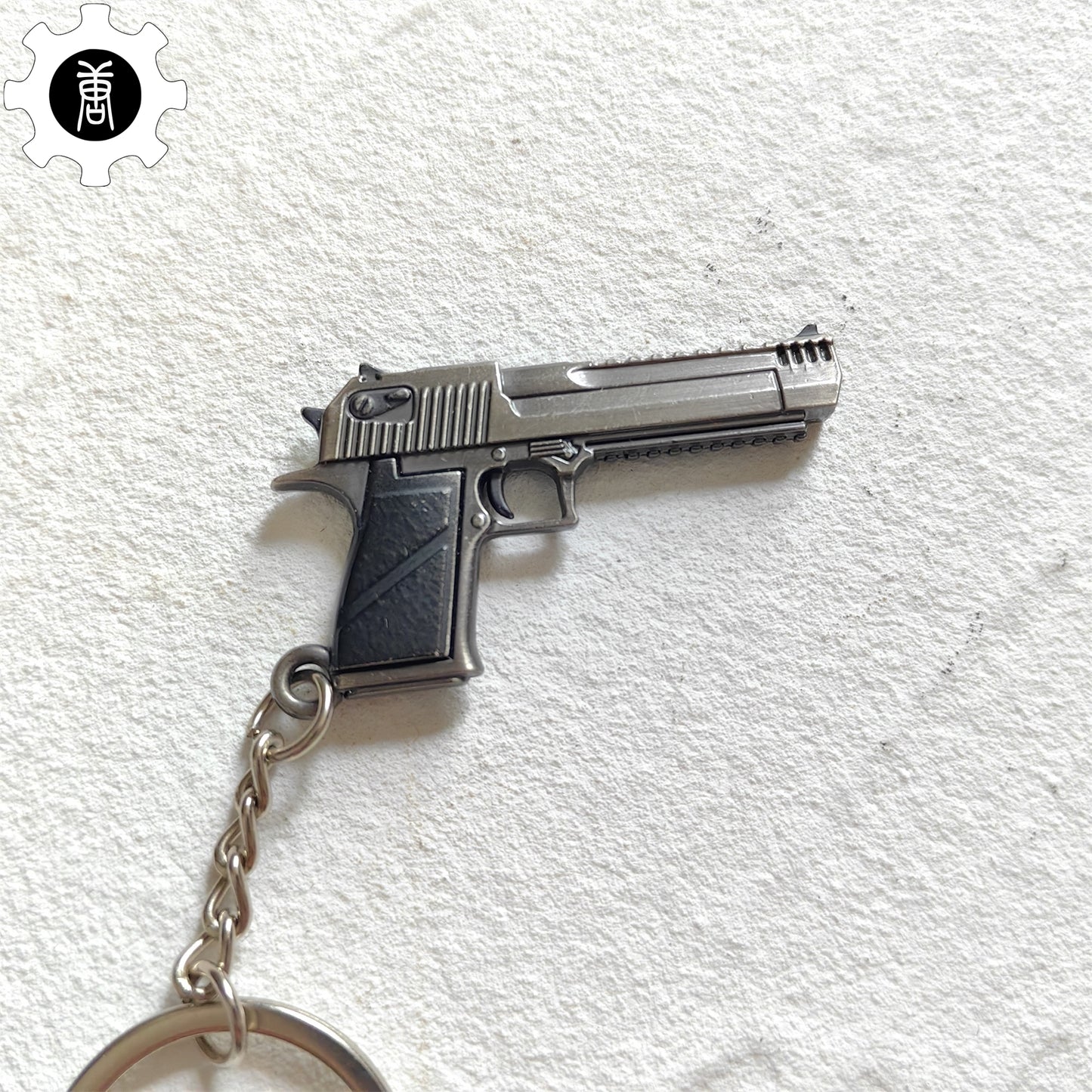 Mini Desert Eagle Pistol Metal Keychain