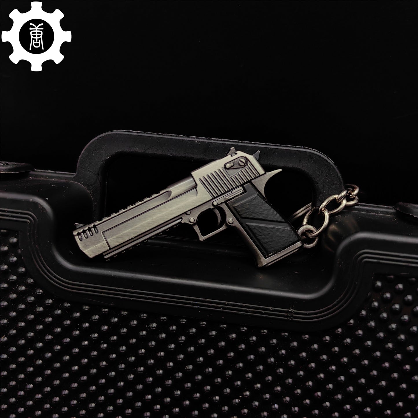 Mini Desert Eagle Pistol Metal Keychain