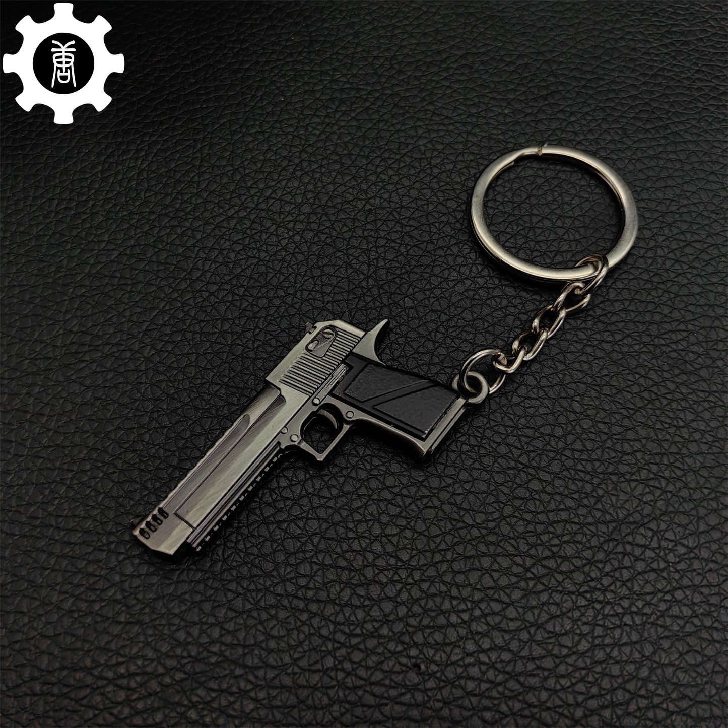 Mini Desert Eagle Pistol Metal Keychain