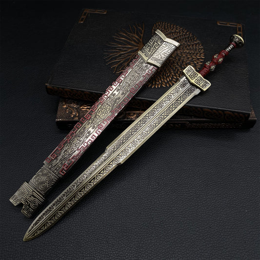 Game Peripherals Ding Qin Sword Metal Craft Weapon Replica