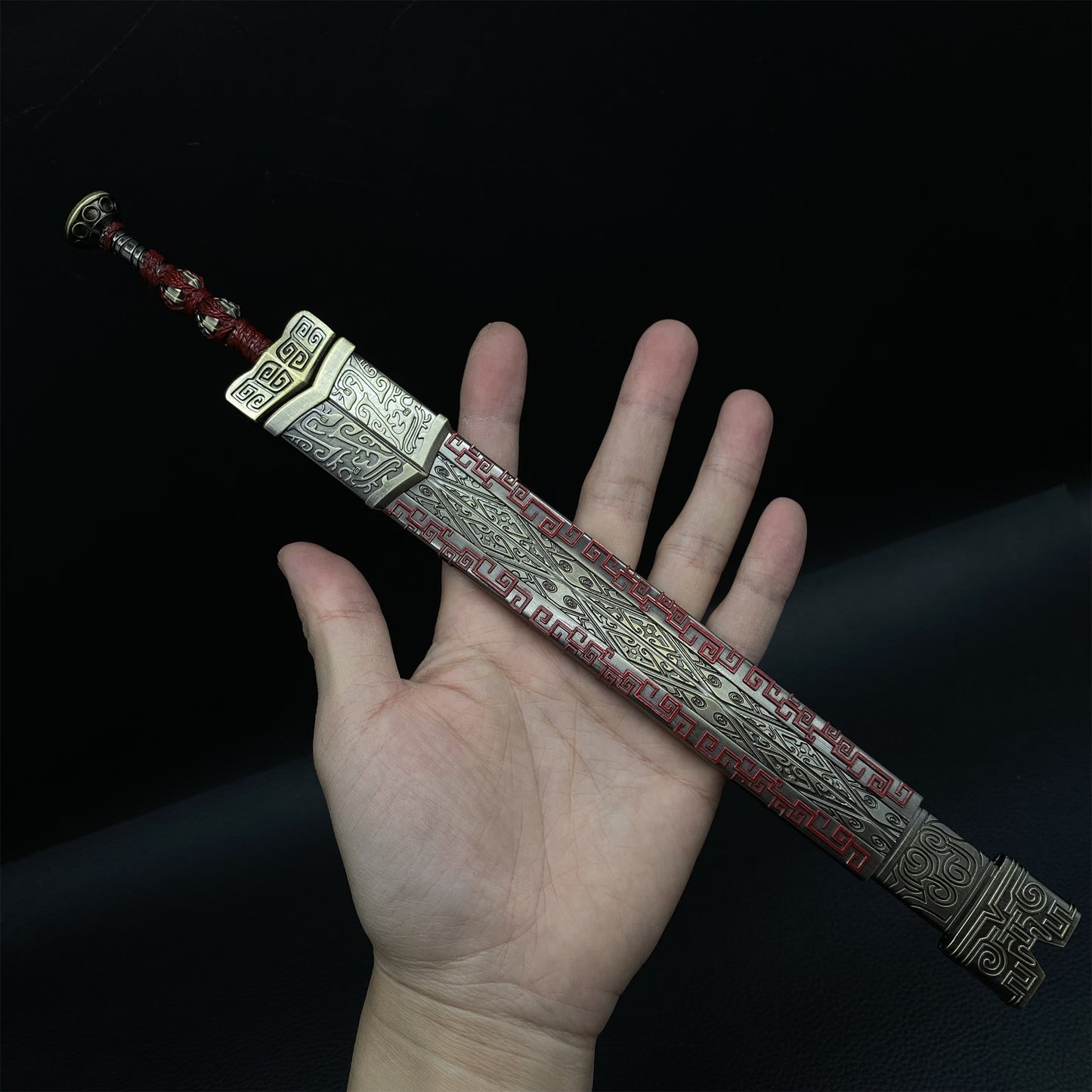 Game Peripherals Ding Qin Sword Metal Craft Weapon Replica