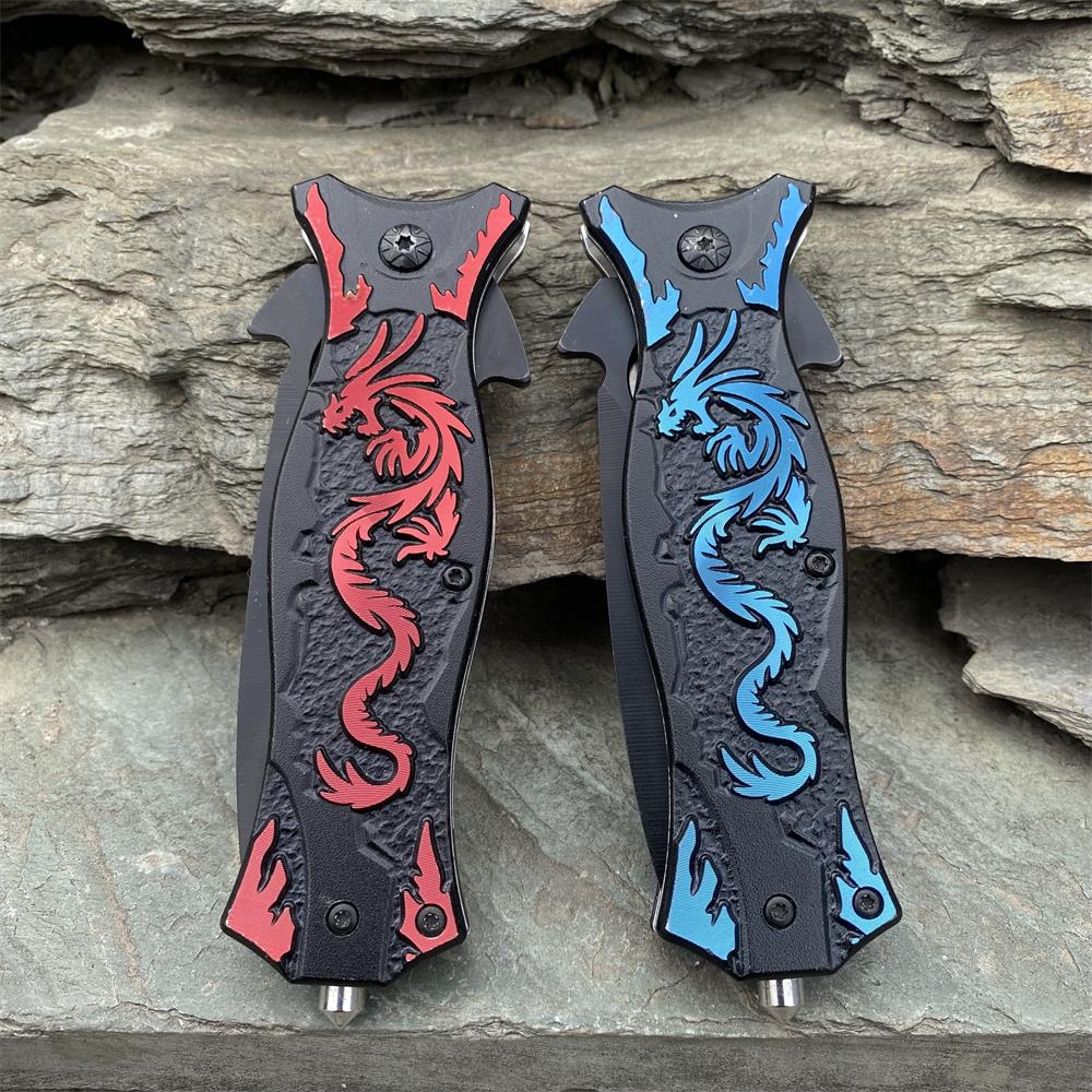 Dragon Totem Skeleton Folding Knife