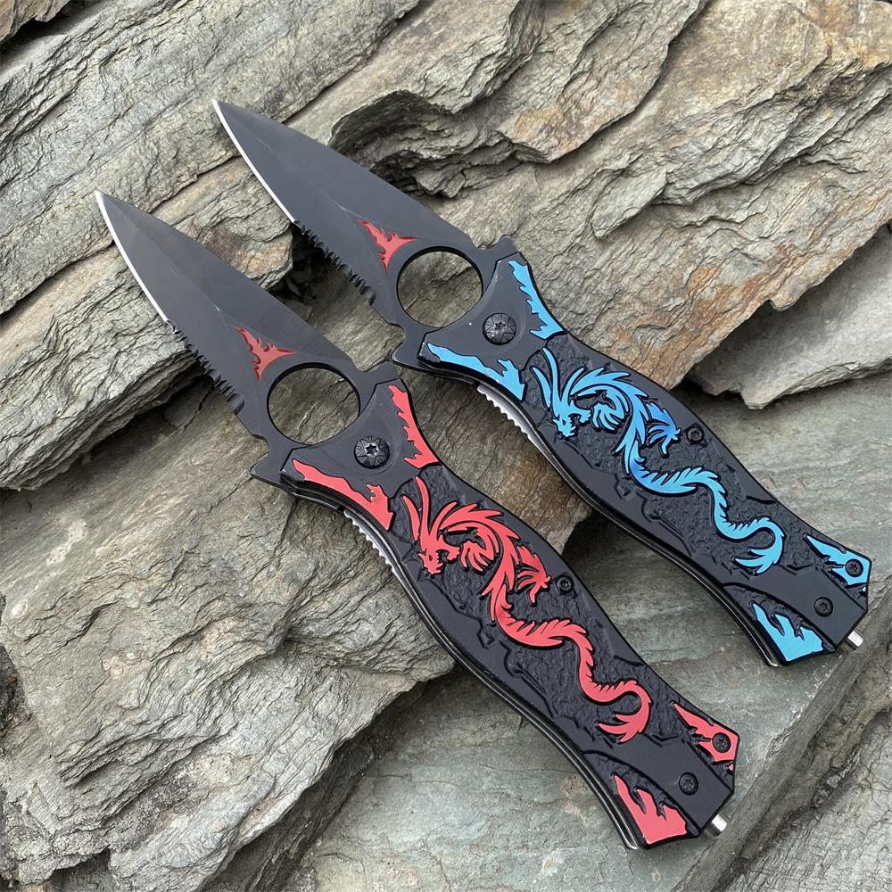 Dragon Totem Skeleton Folding Knife