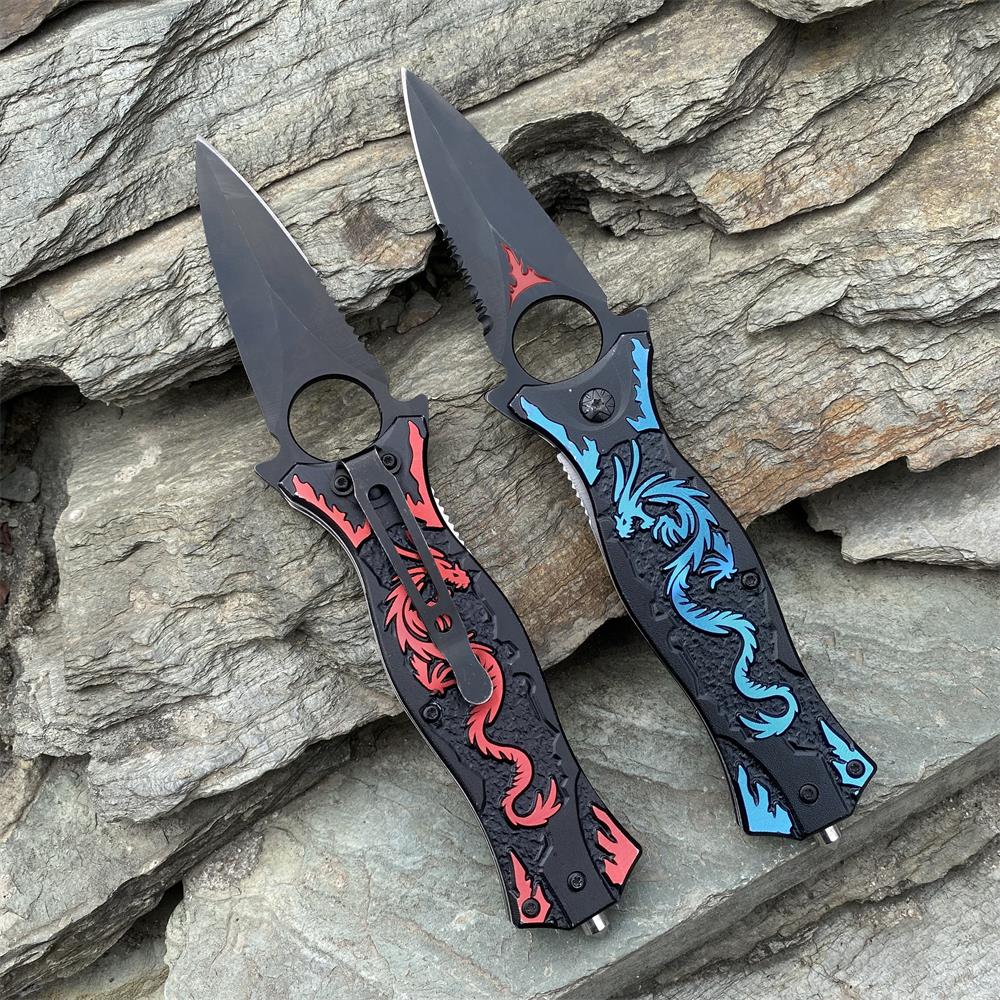 Dragon Totem Skeleton Folding Knife