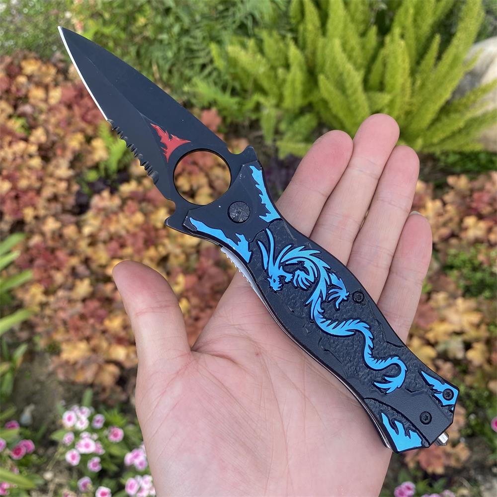 Dragon Totem Skeleton Folding Knife