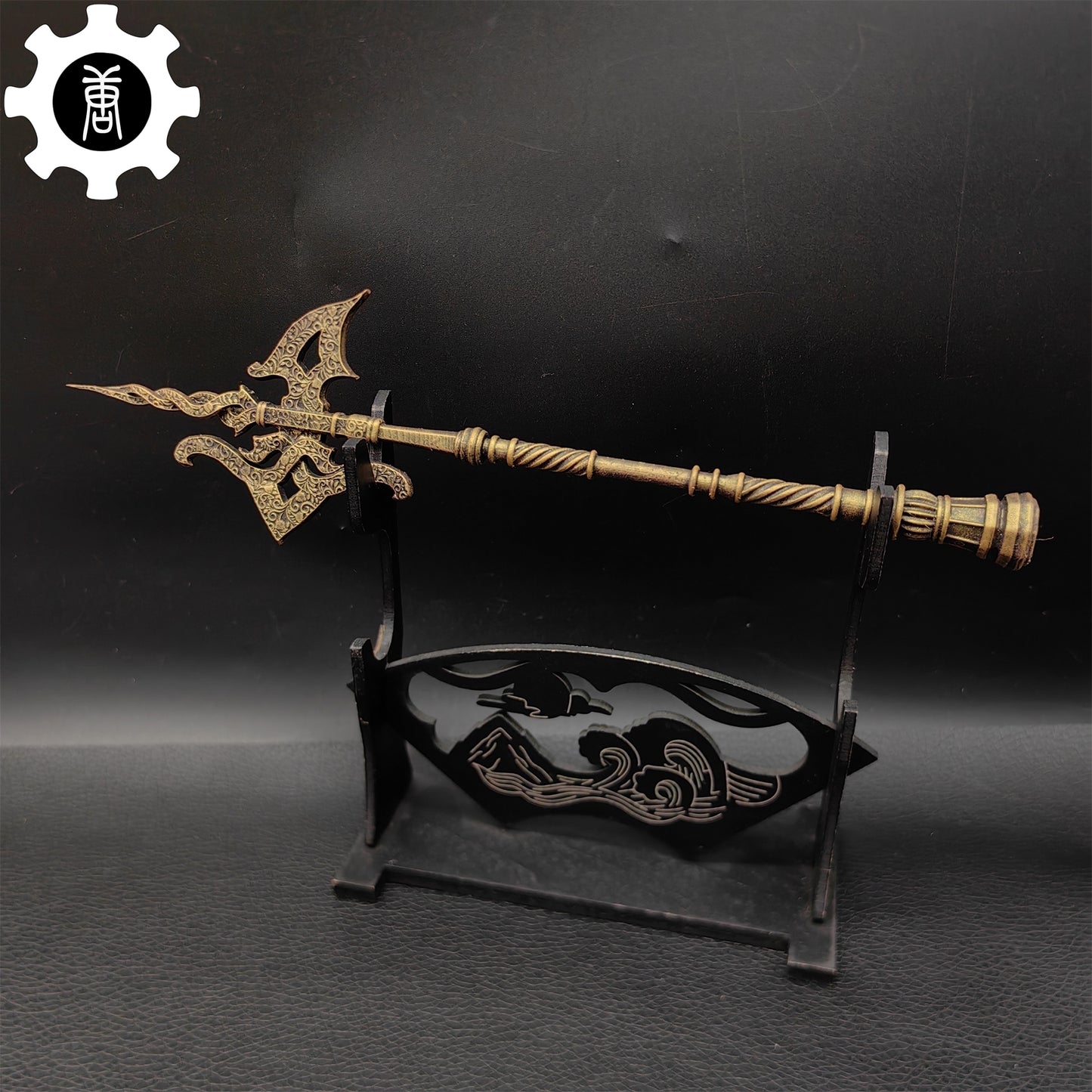 3D Printed 1: 12 Scale Erdtree Greatshield Golden Halberd 