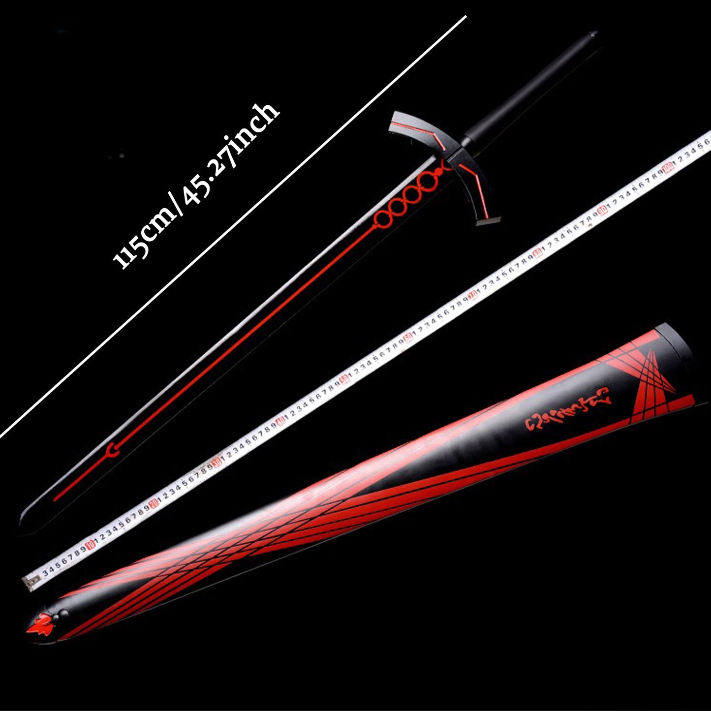 Black Excalibur Morgan Sword Life-Size Metal Replica