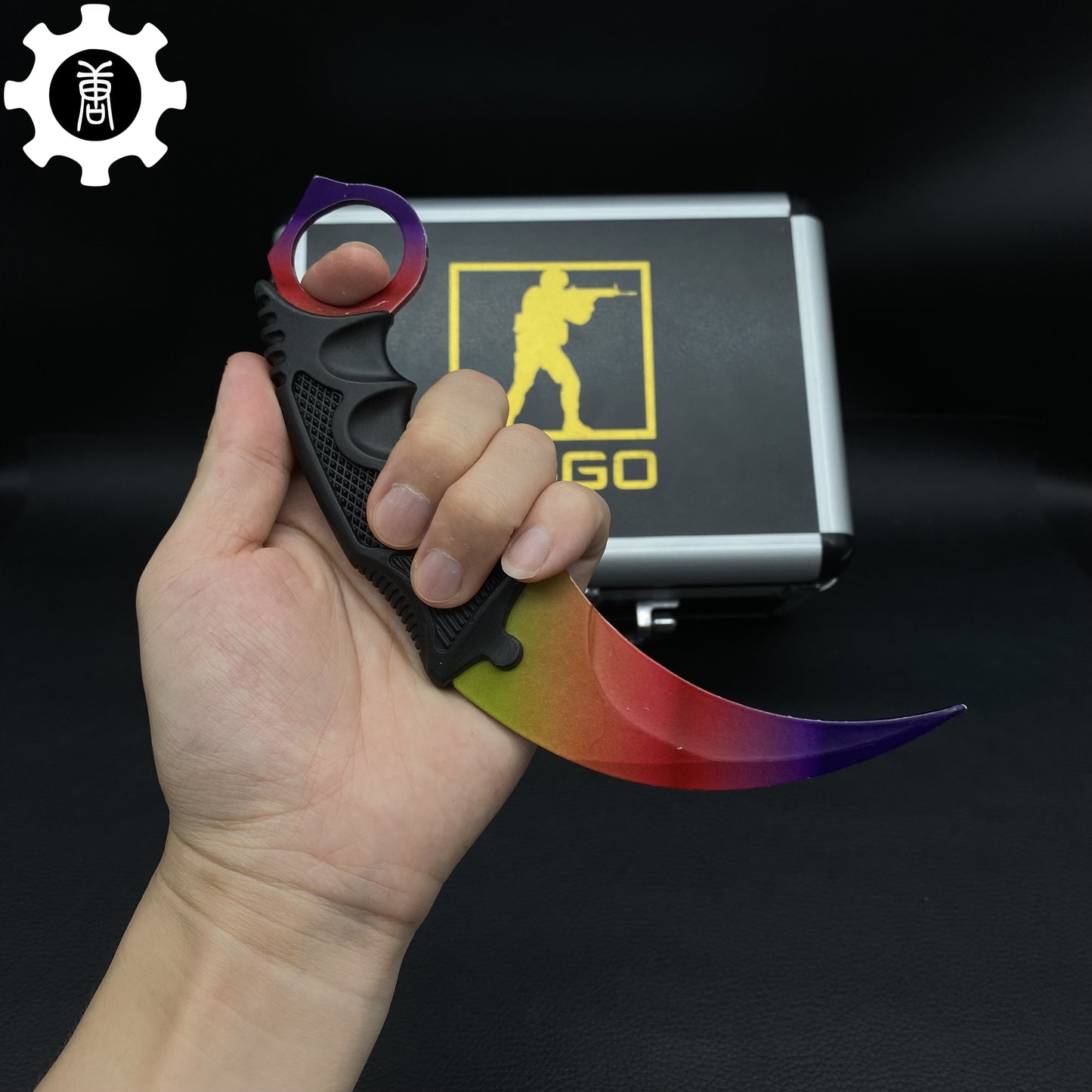 Fade Skin Balisong & Karambit & Stickers & Keychains & AK With Case