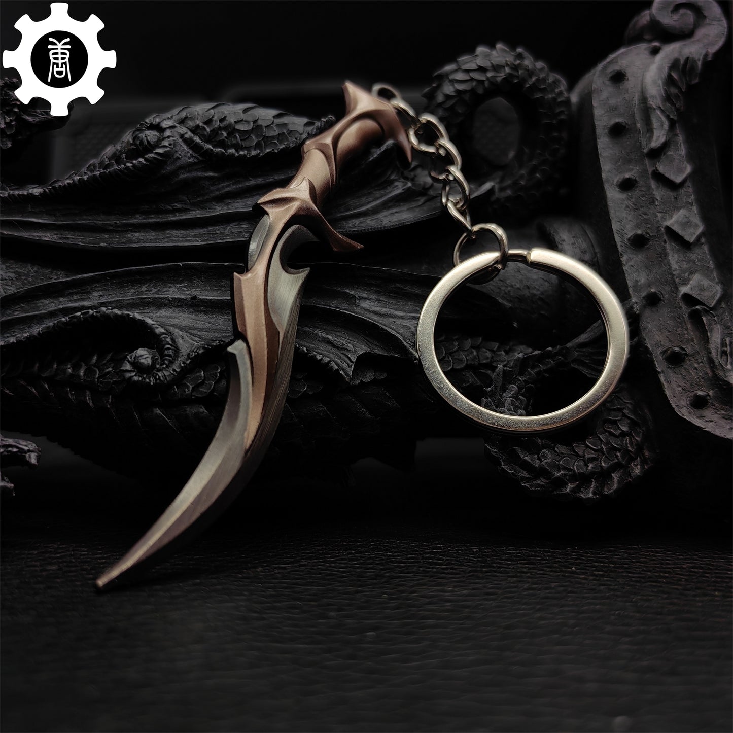 Mini Forsaken Ritual Blade Tiny Metal Keychain