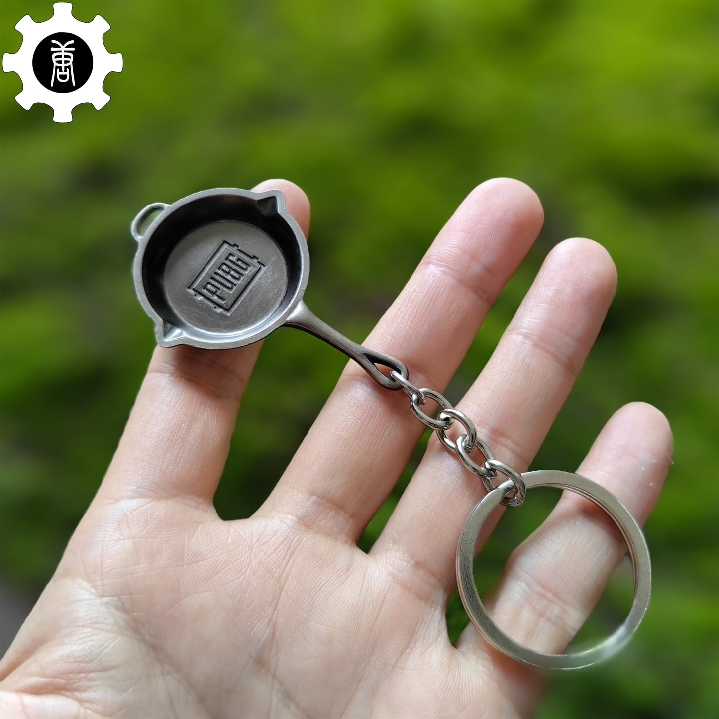 Metal Tiny Frying Pan Keychain Backpack Pendant