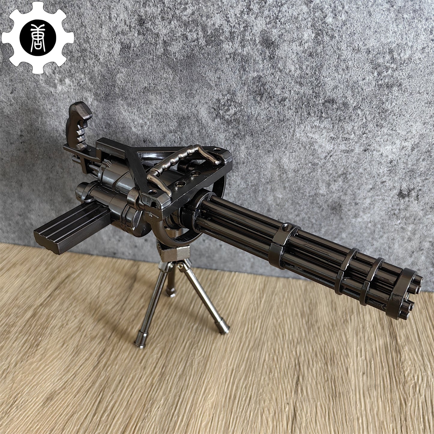 Metal Gatling Submachine Mini Gun Military Collection