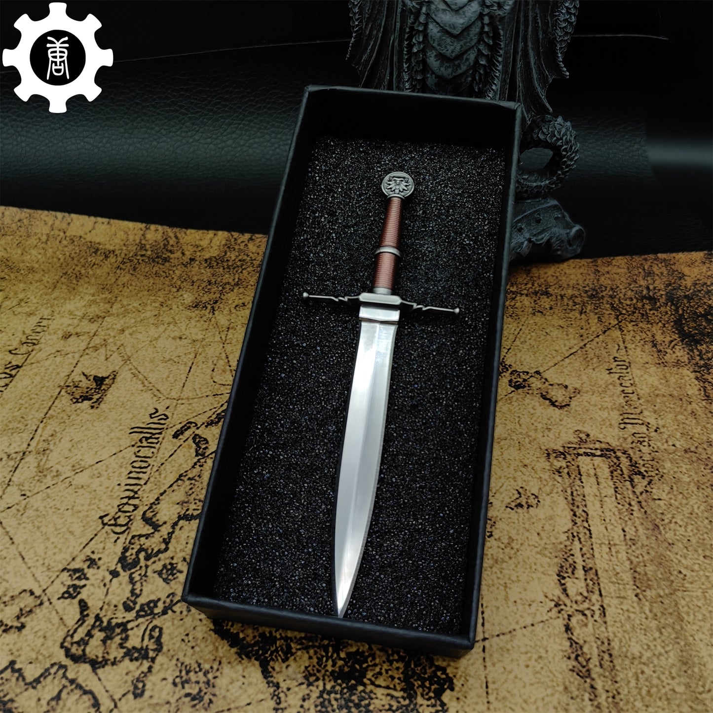 Geralt Steel Sword Mini Metal Replica EDC Knife