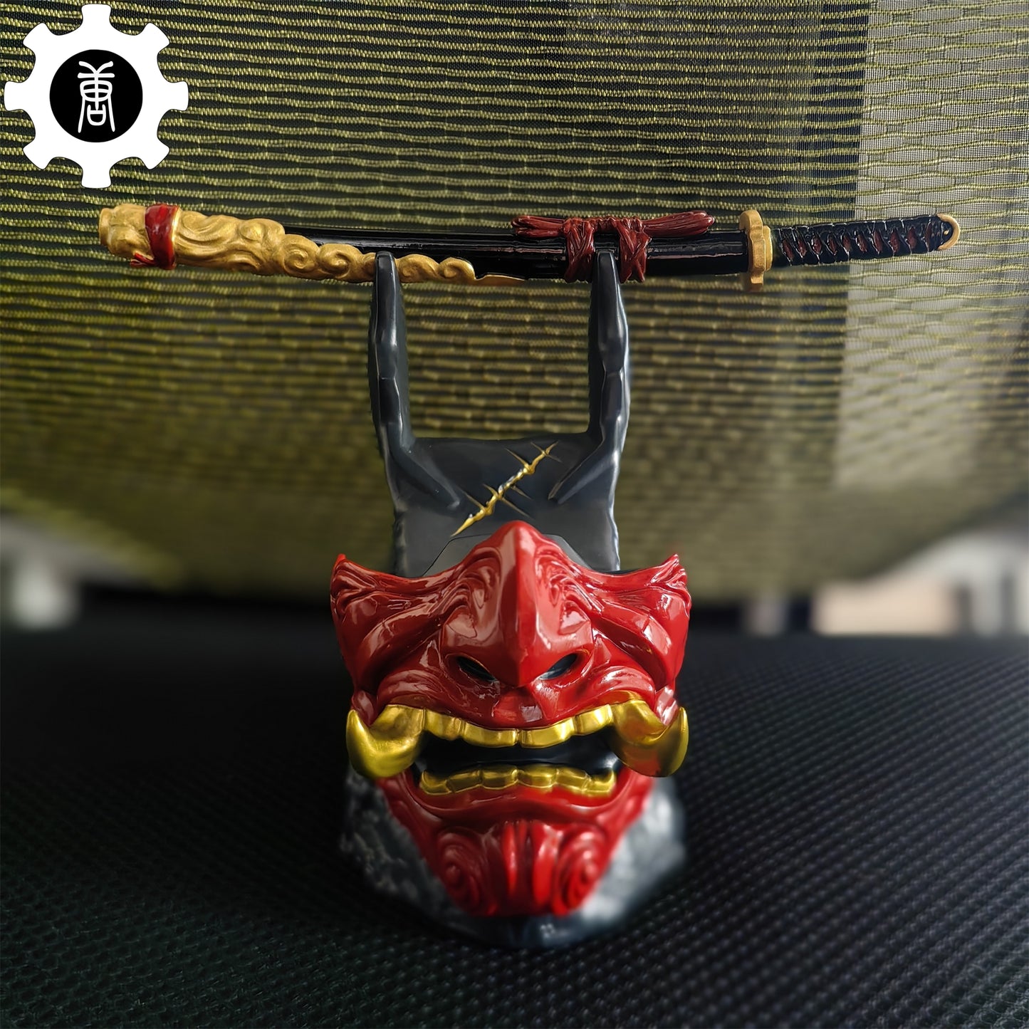 Ghost Oni Samurai Helmet Gaming Controller Stand