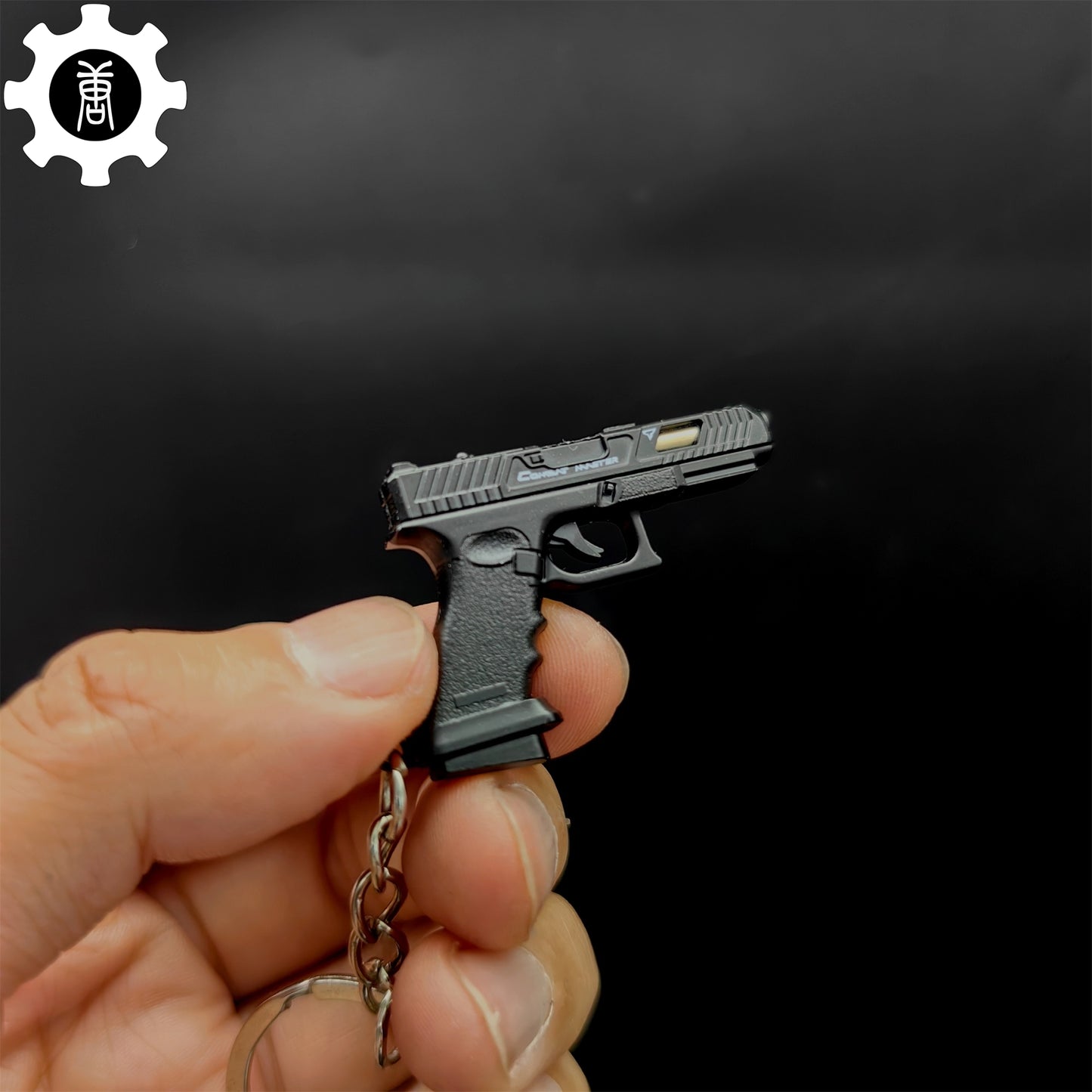 Metal G34 Mini Pistol Model Keychain