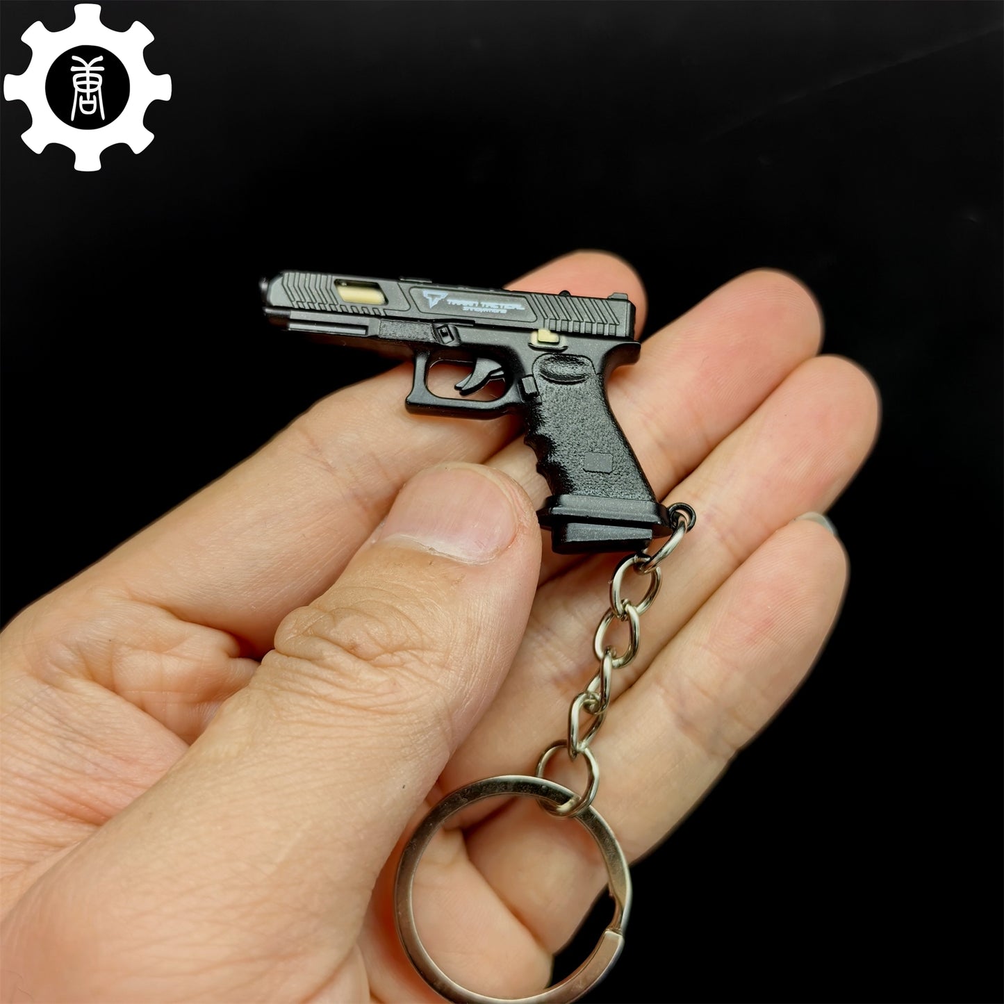 Metal G34 Mini Pistol Model Keychain