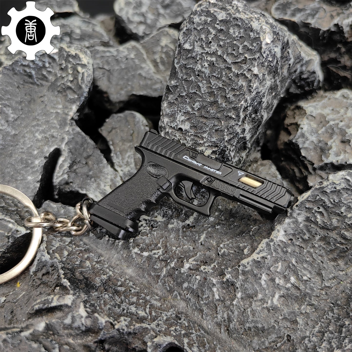 Metal G34 Mini Pistol Model Keychain