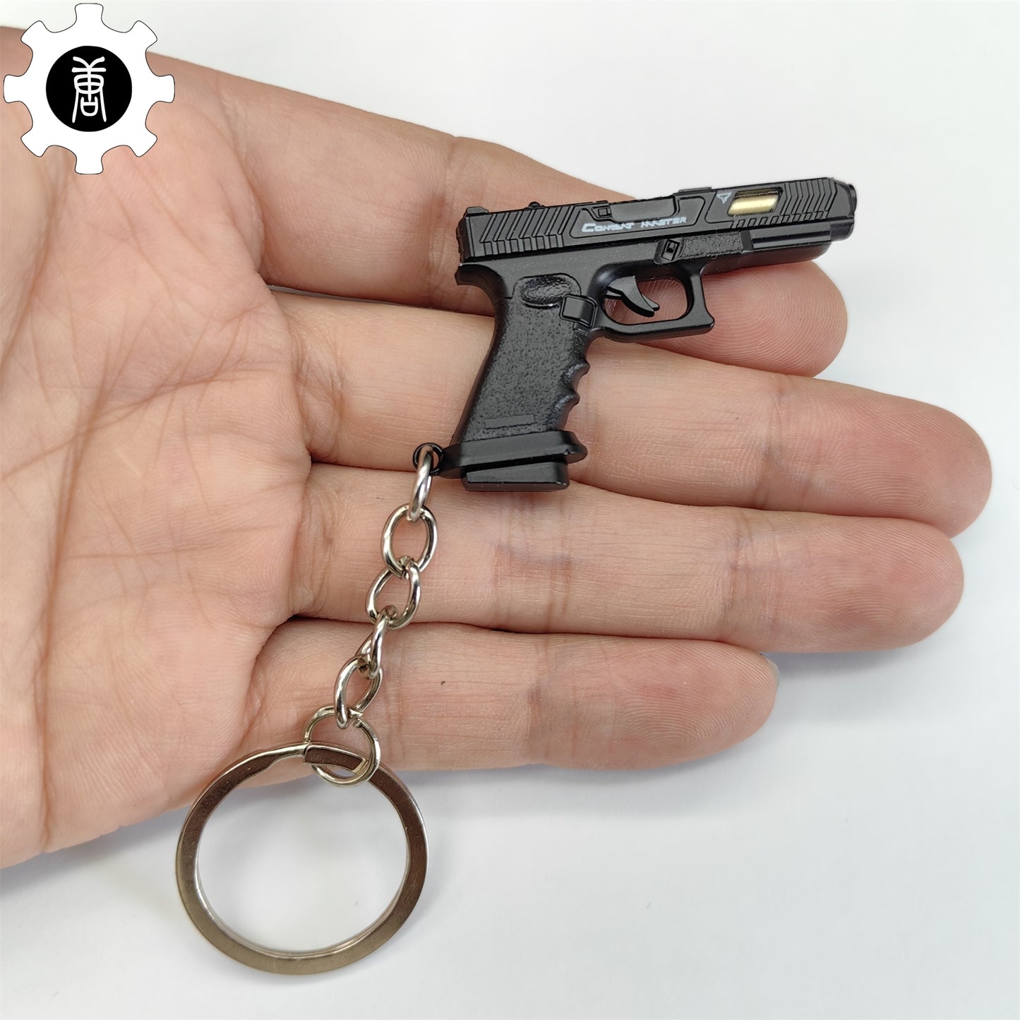 Metal G34 Mini Pistol Model Keychain