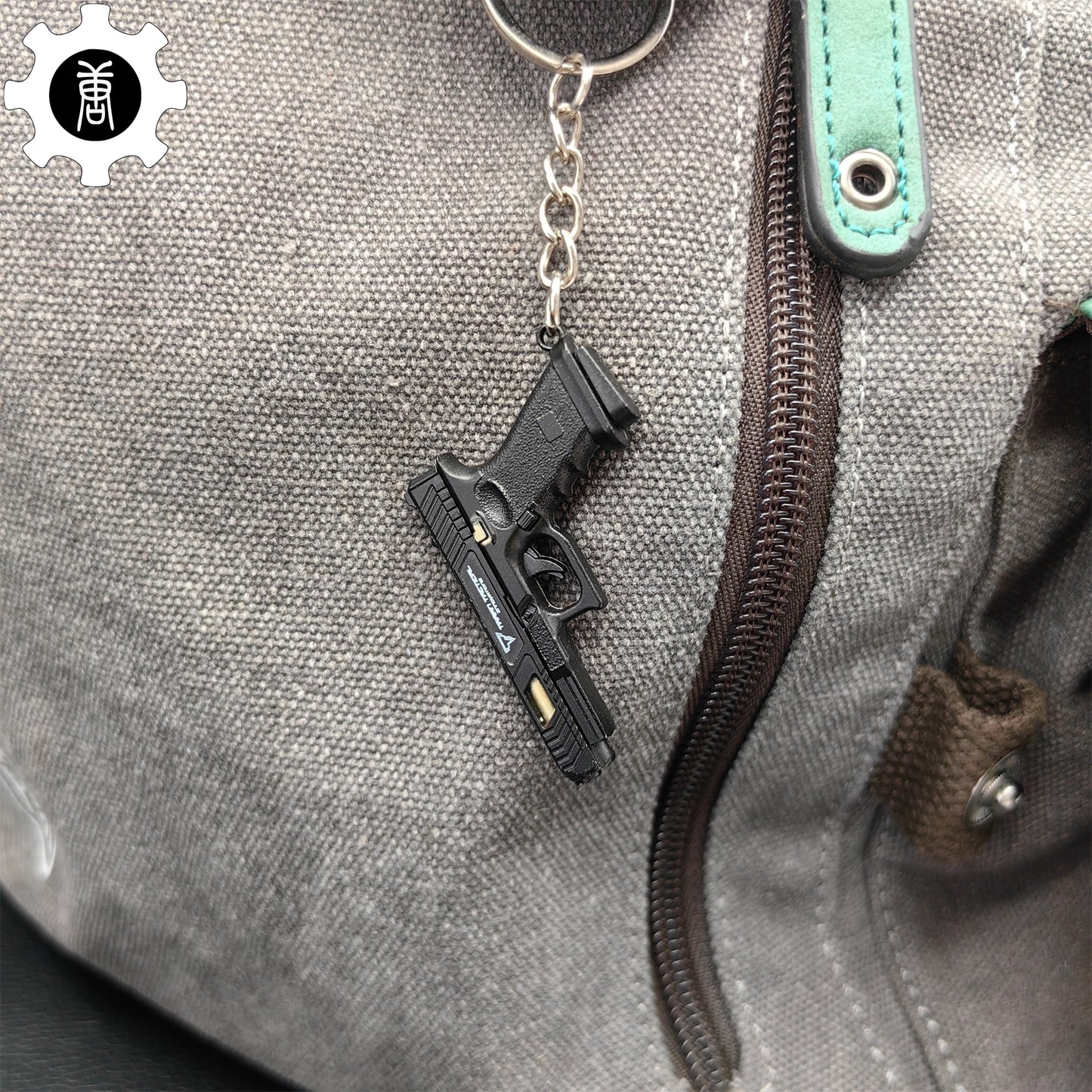 Metal G34 Mini Pistol Model Keychain