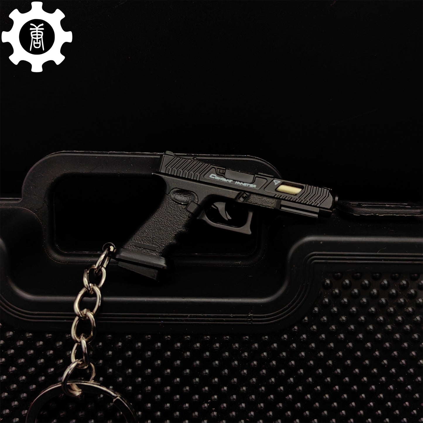 Metal G34 Mini Pistol Model Keychain