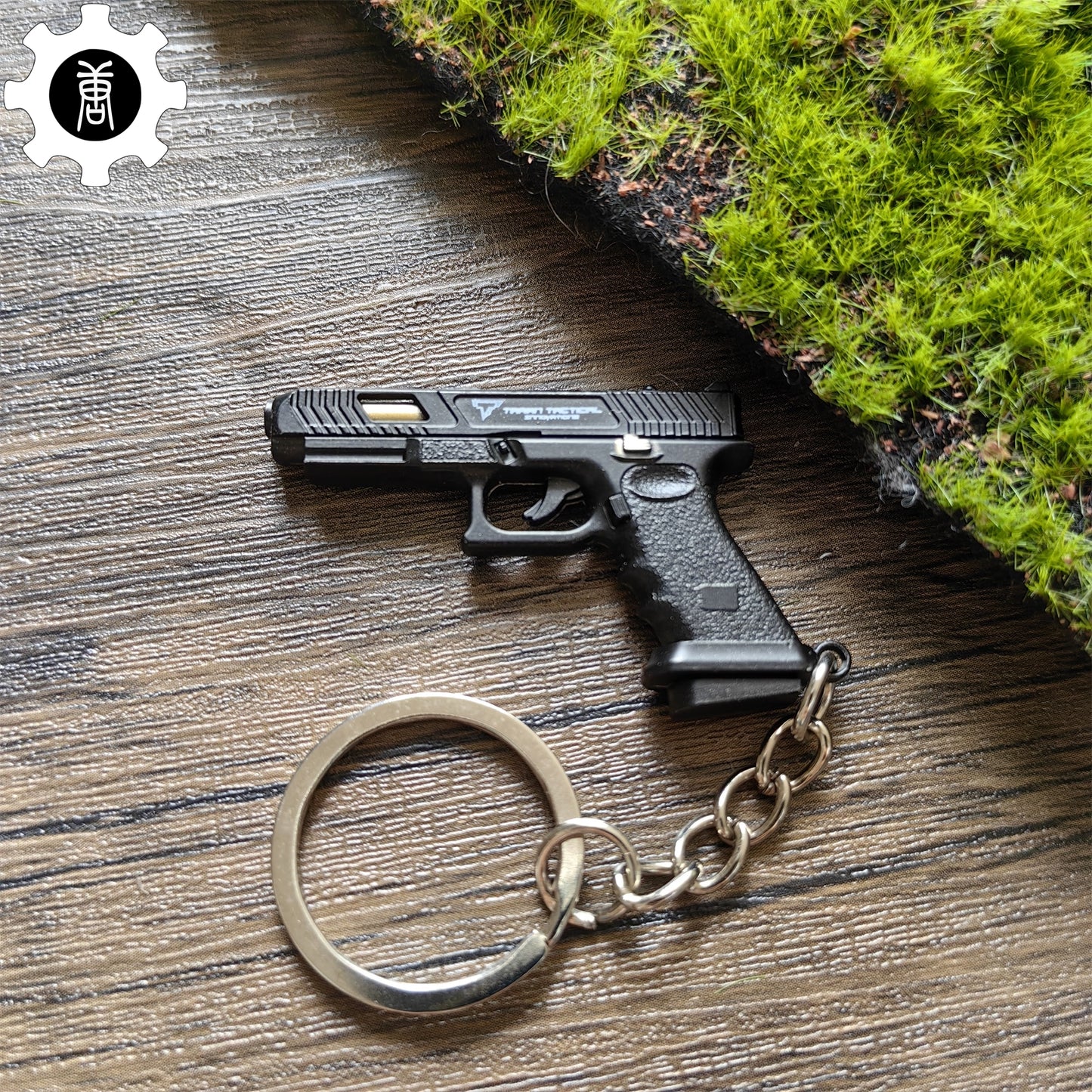 Metal G34 Mini Pistol Model Keychain