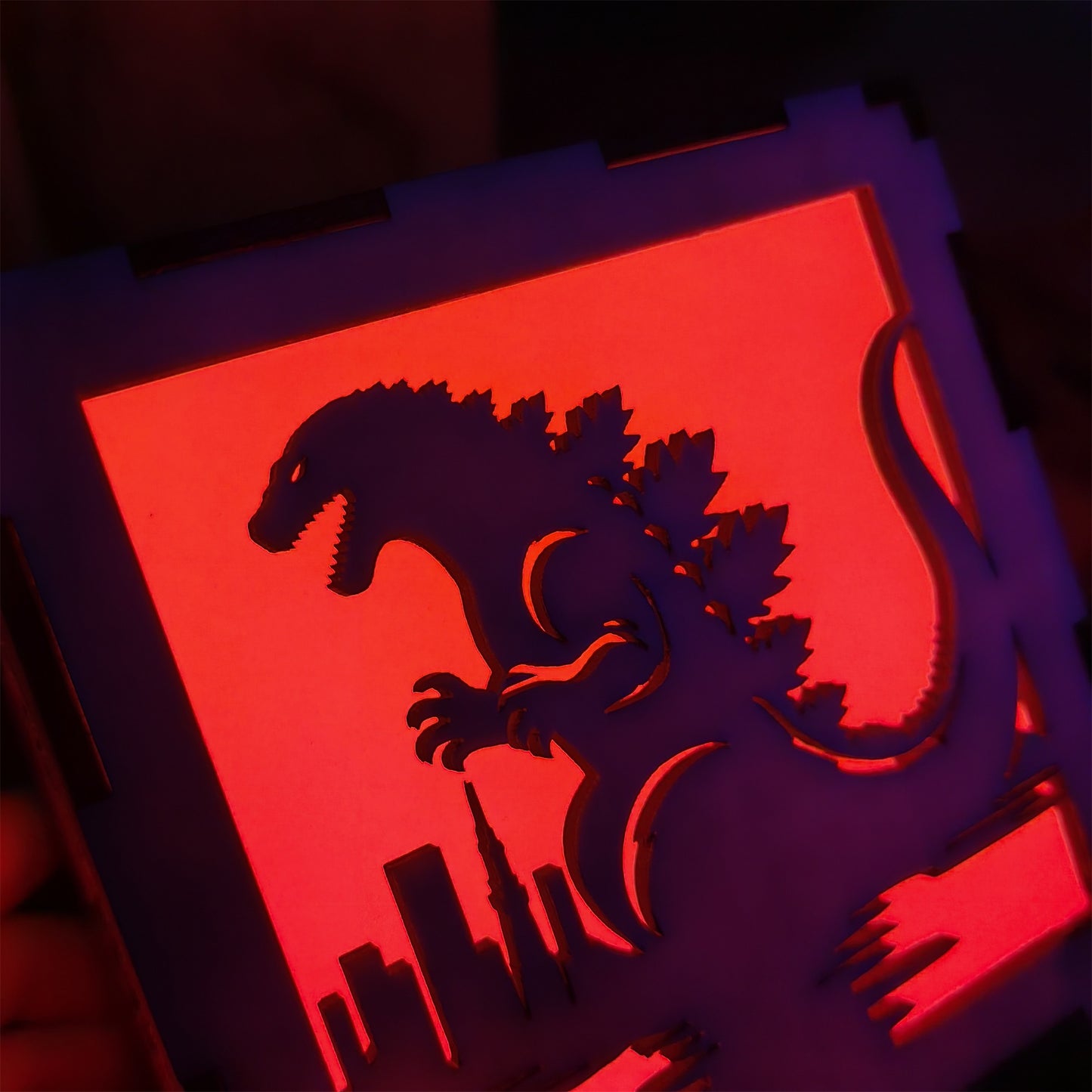 Godzilla Monster Inspired Neon Night Light