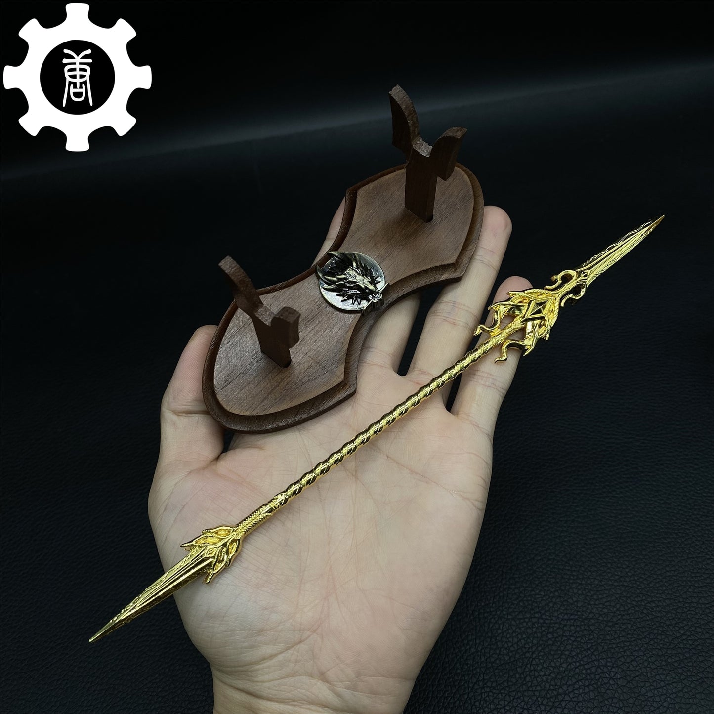 Douluo Continent Golden Dragon Spear  Metal Replica