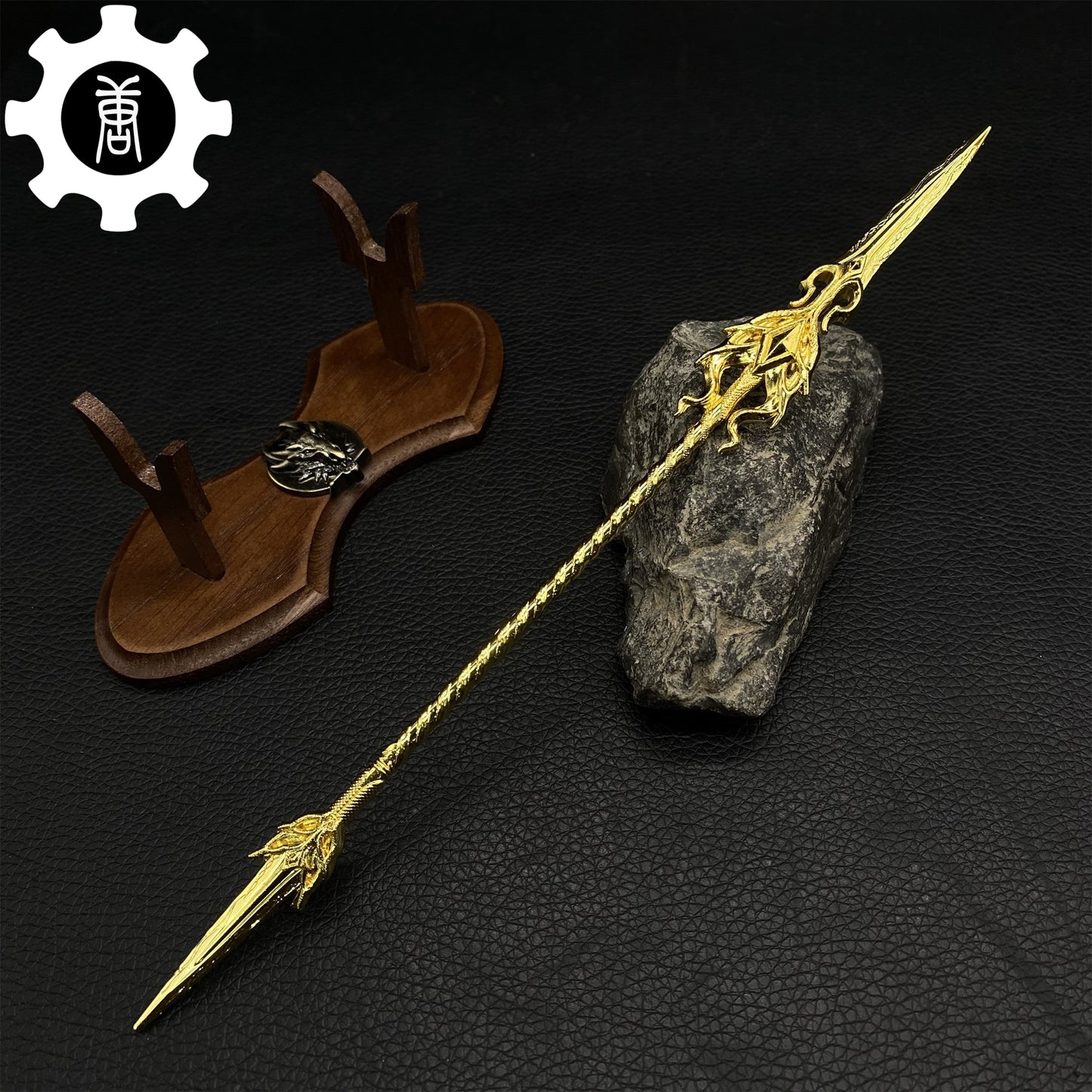 Douluo Continent Golden Dragon Spear  Metal Replica