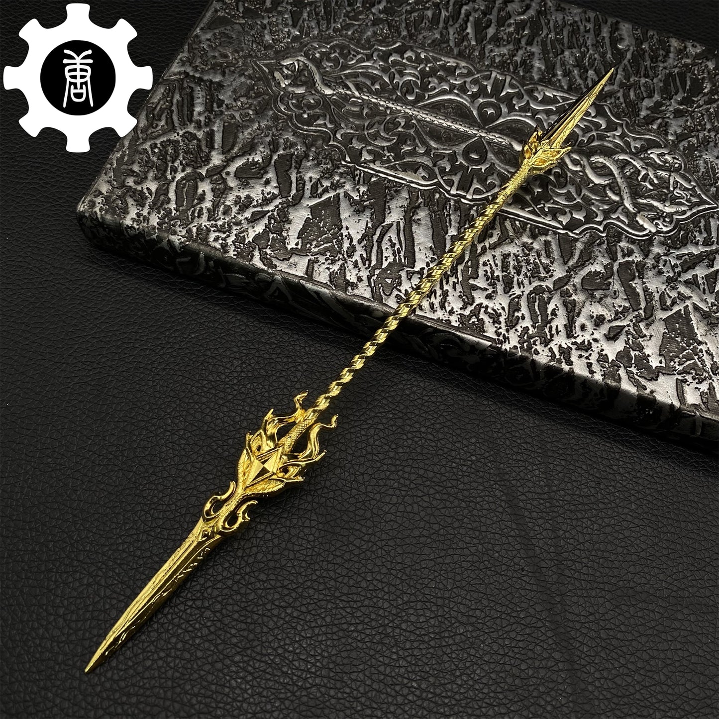 Douluo Continent Golden Dragon Spear  Metal Replica