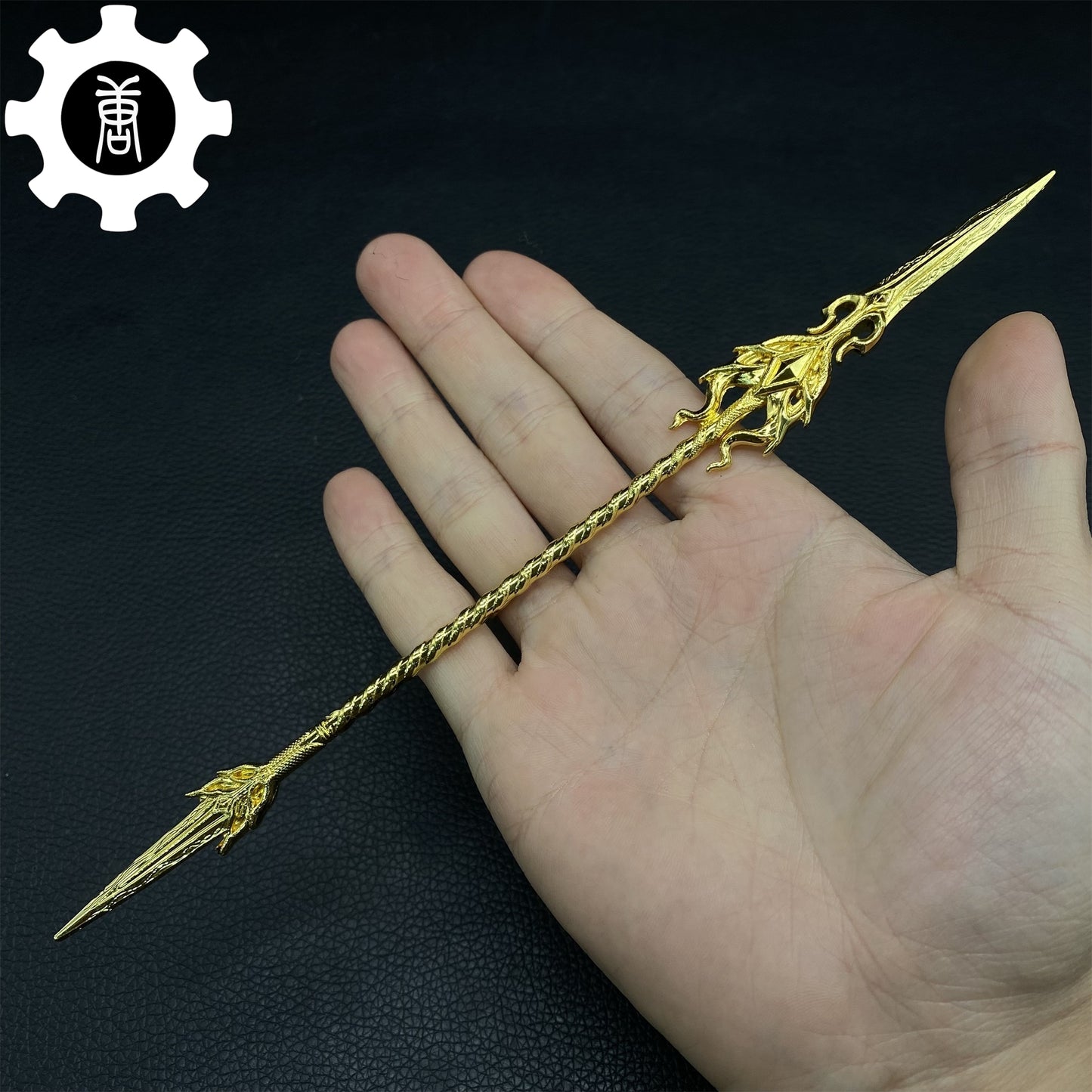 Douluo Continent Golden Dragon Spear  Metal Replica