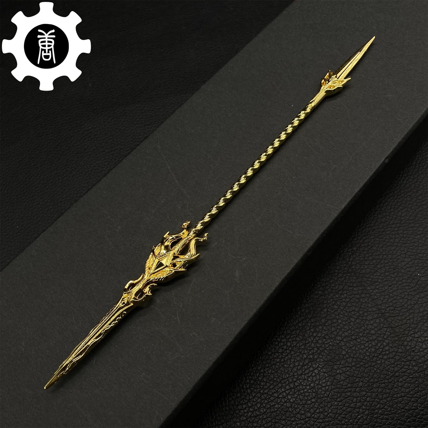 Douluo Continent Golden Dragon Spear  Metal Replica