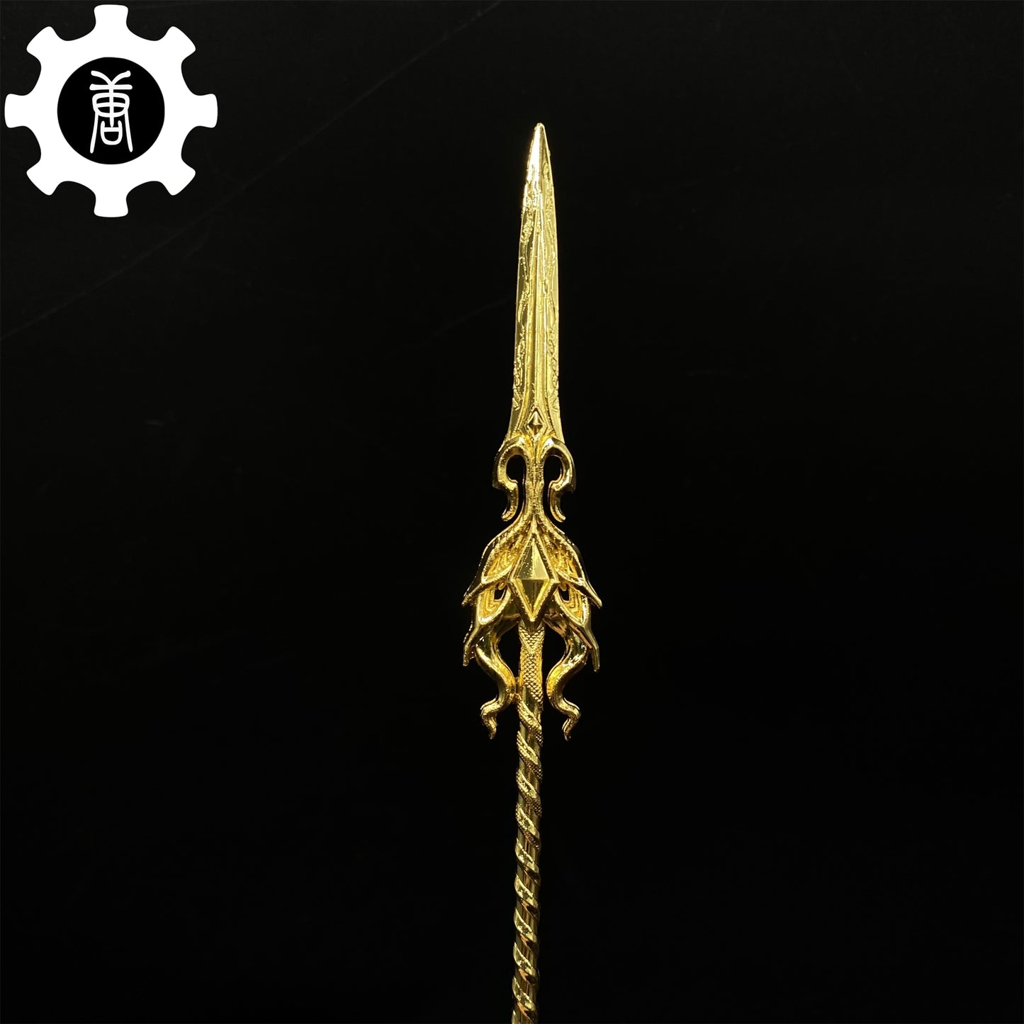 Douluo Continent Golden Dragon Spear  Metal Replica