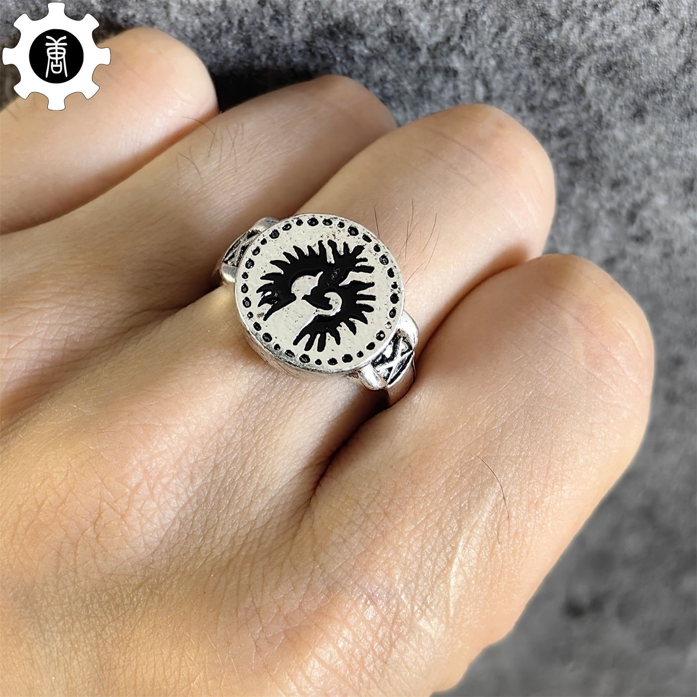 Alloy Hawk Ring Adjustable Open Ring Cool Gift