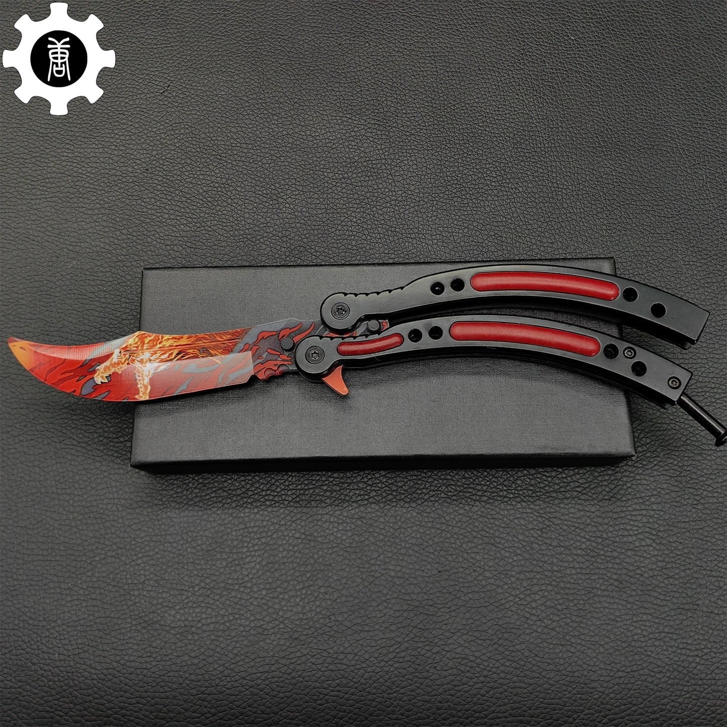 Howl Flame Balisong Stainless Steel Butterfly Knife