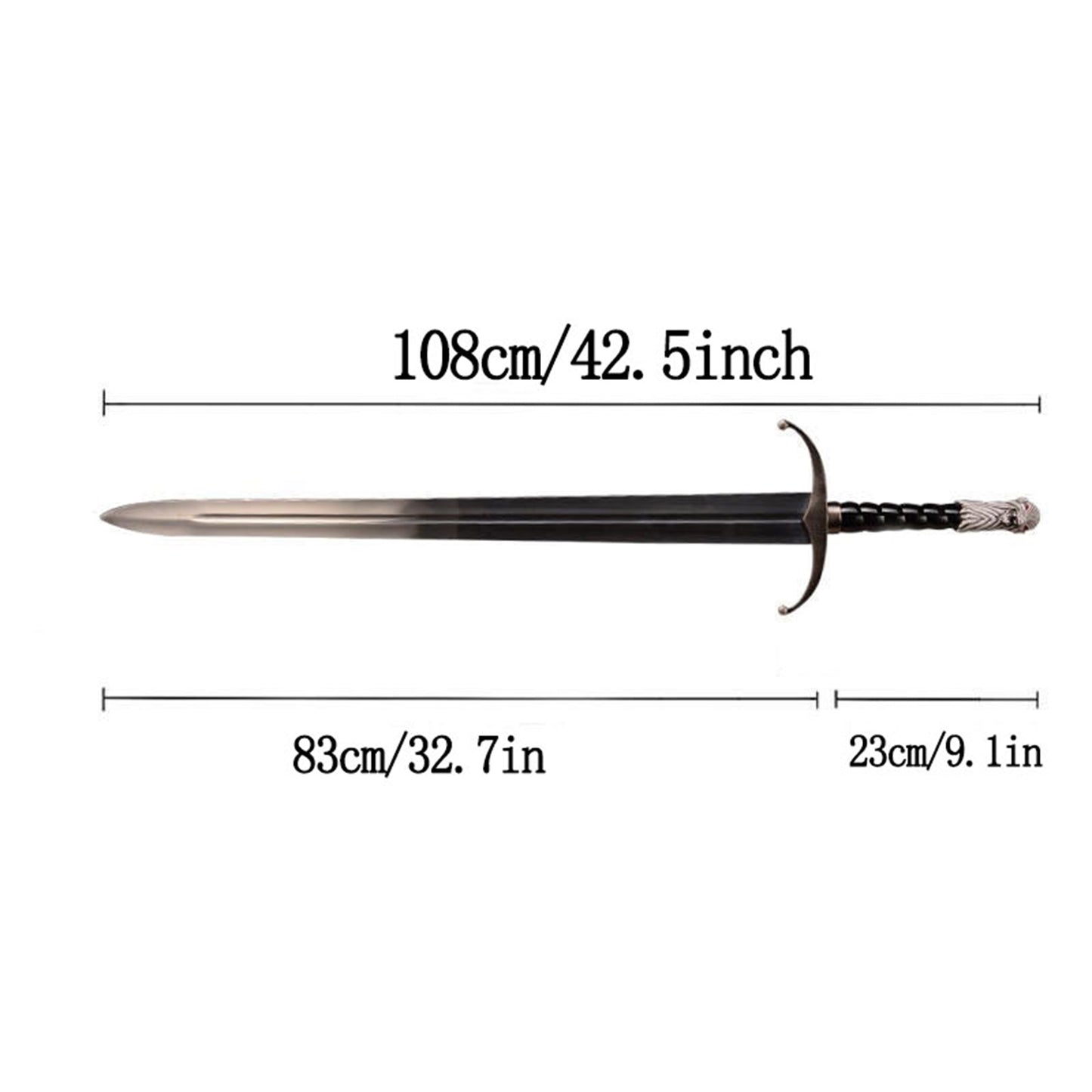 Longclaw Sword Metal Replica Cosplay Prop 42.5"