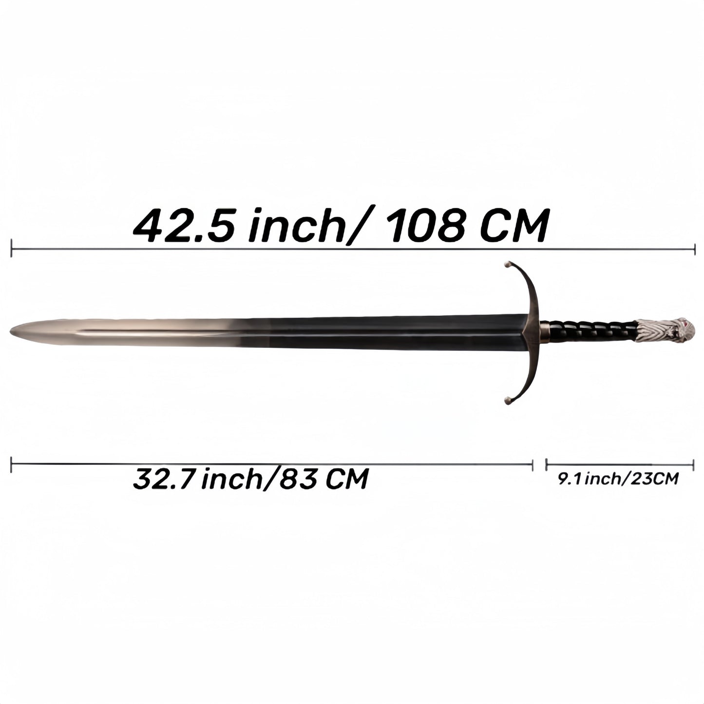 Longclaw Sword Metal Replica Cosplay Prop 42.5"