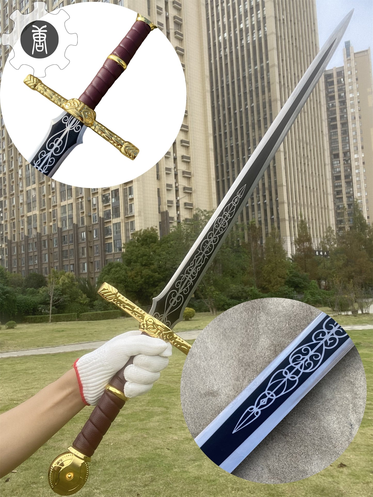 Lordsworn's Straight Sword Life-Size Metal Replica