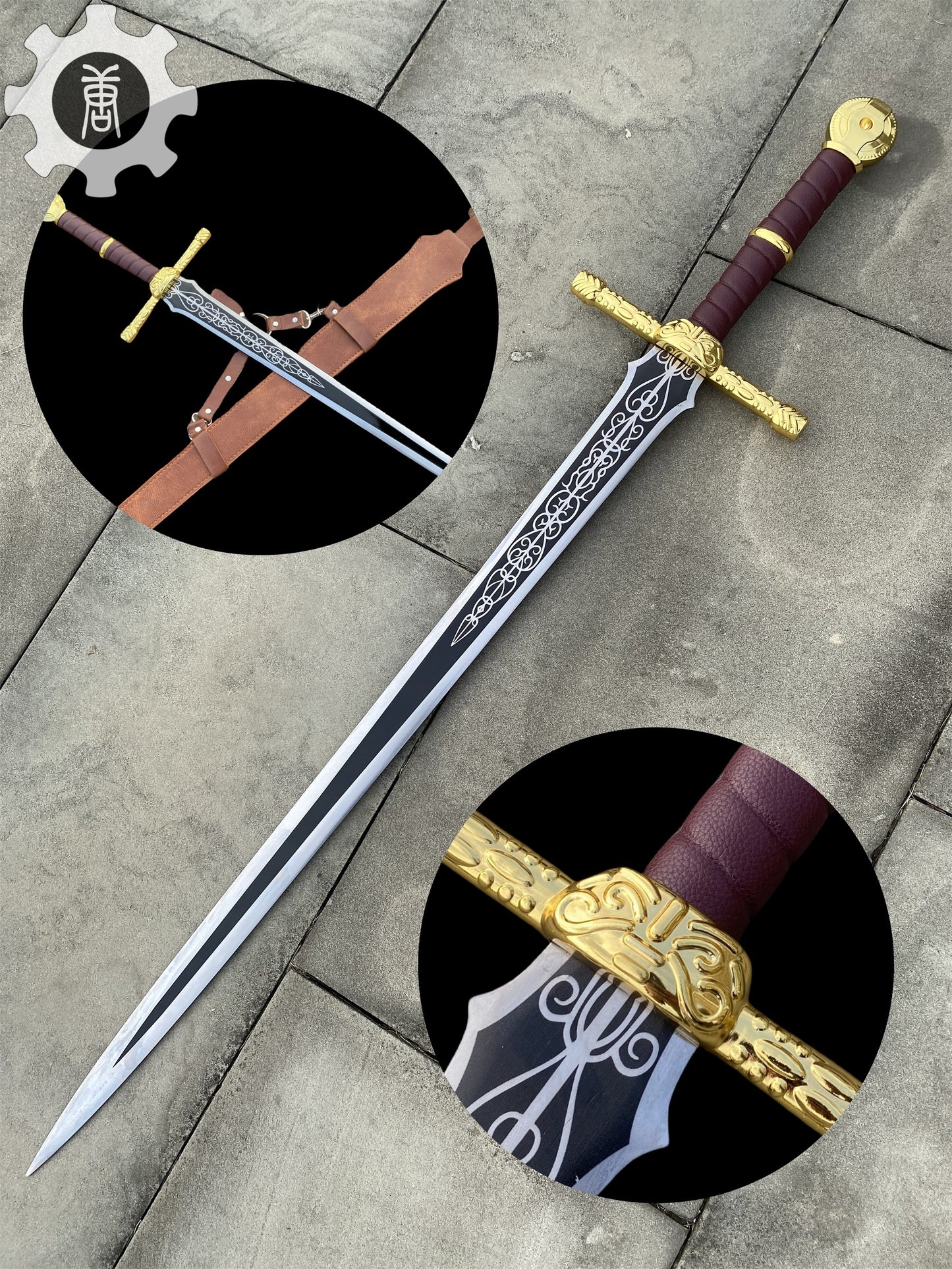 Lordsworn's Straight Sword Life-Size Metal Replica