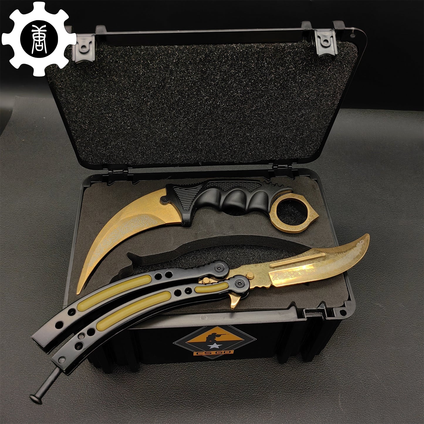 Lore Karambit & Balisong Trainer Weapon Case Blunt Blade Props