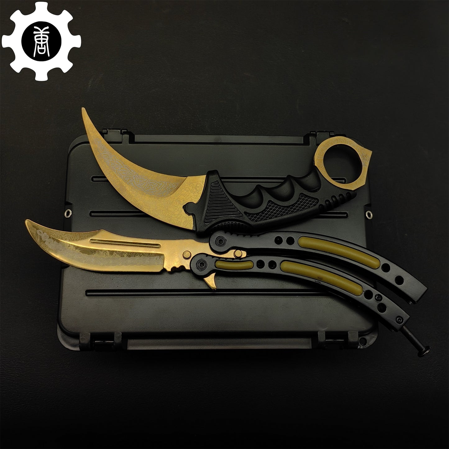 Lore Karambit & Balisong Trainer Weapon Case Blunt Blade Props