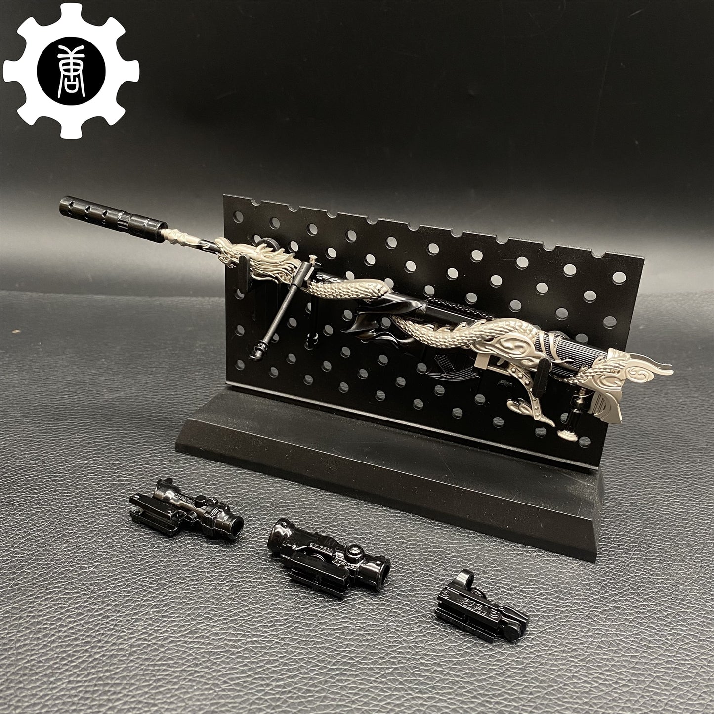 Tiny M200 Sniper Rifle Jade Scale Golden Feather Skin Gun Metal Replica 