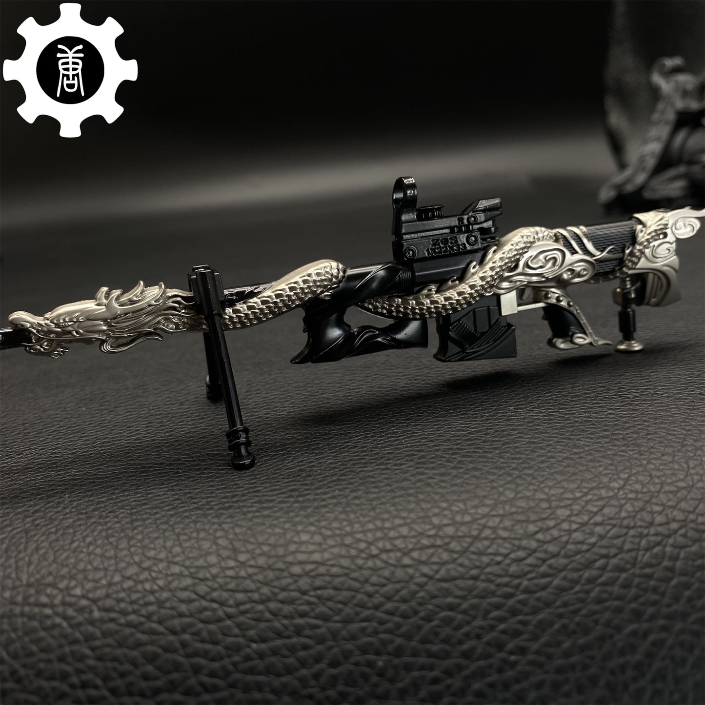 Tiny M200 Sniper Rifle Jade Scale Golden Feather Skin Gun Metal Replica 