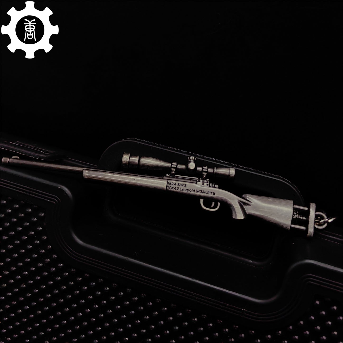 Mini M24 Sniper Gun Metal Keychain