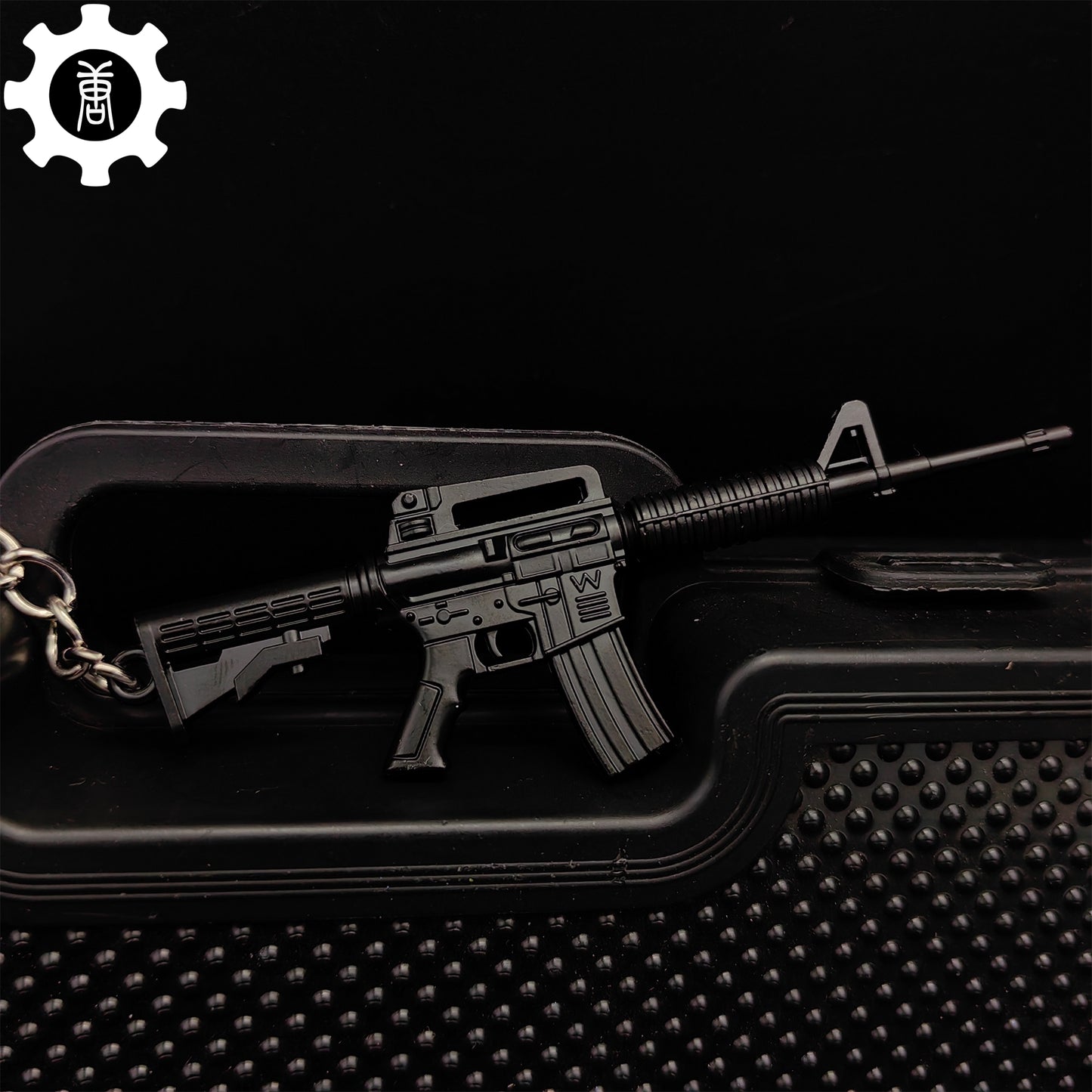 Mini M4A1 Assault Rifle Metal Keychain