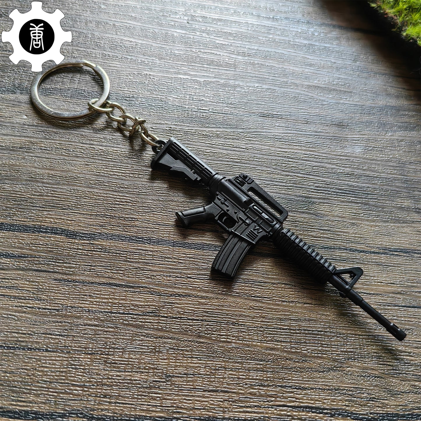 Mini M4A1 Assault Rifle Metal Keychain