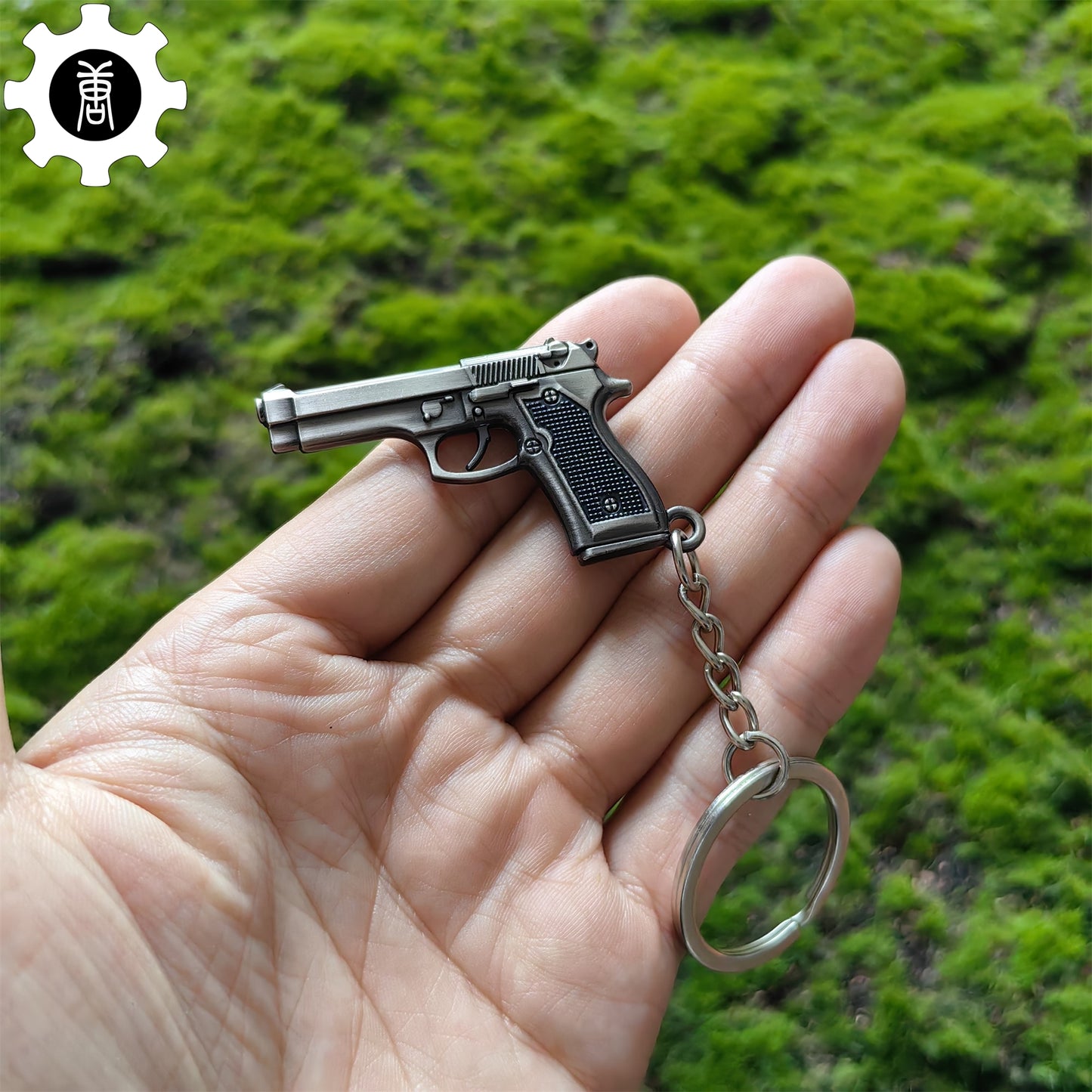 Mini M92F Pistol P92 Metal Keychain