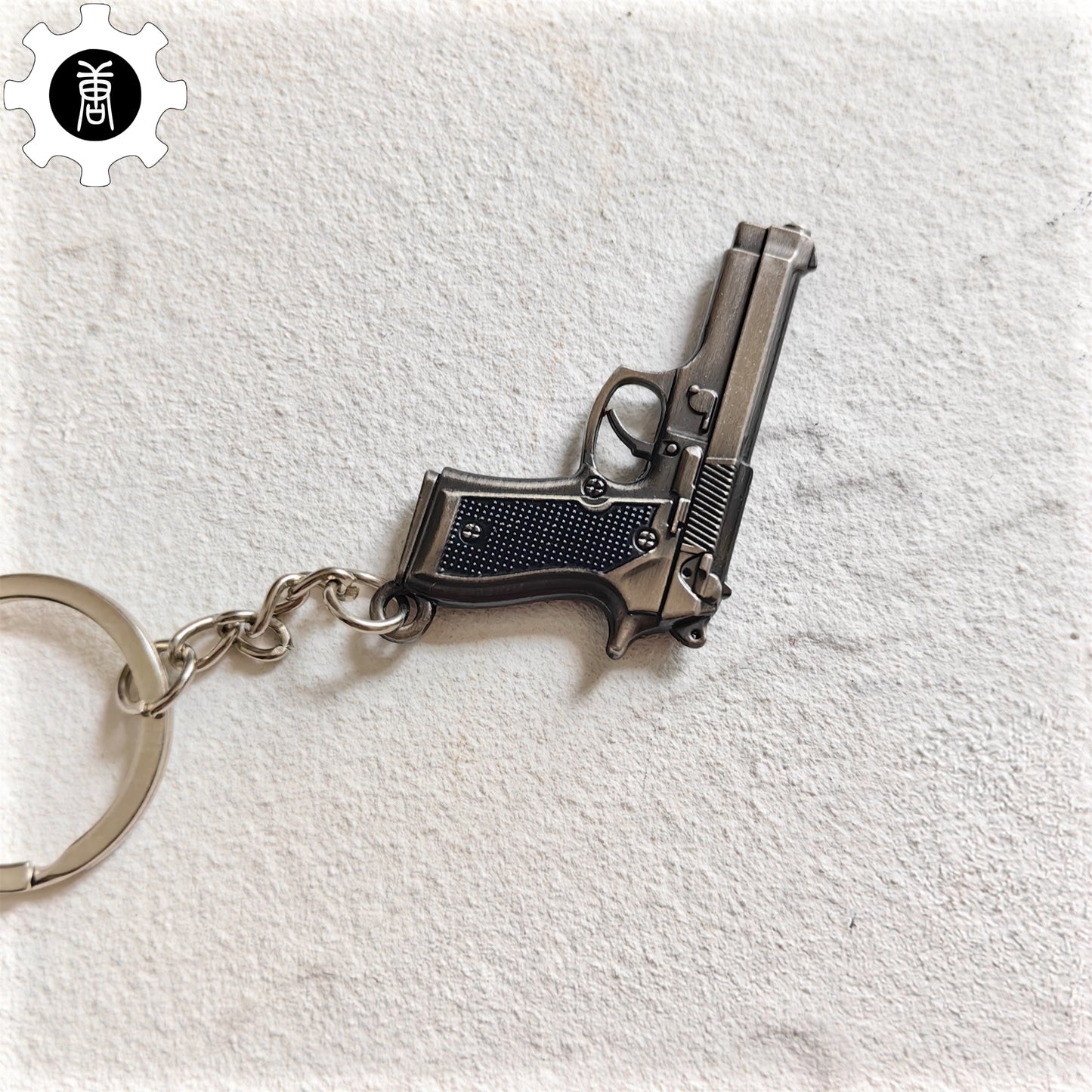 Mini M92F Pistol P92 Metal Keychain