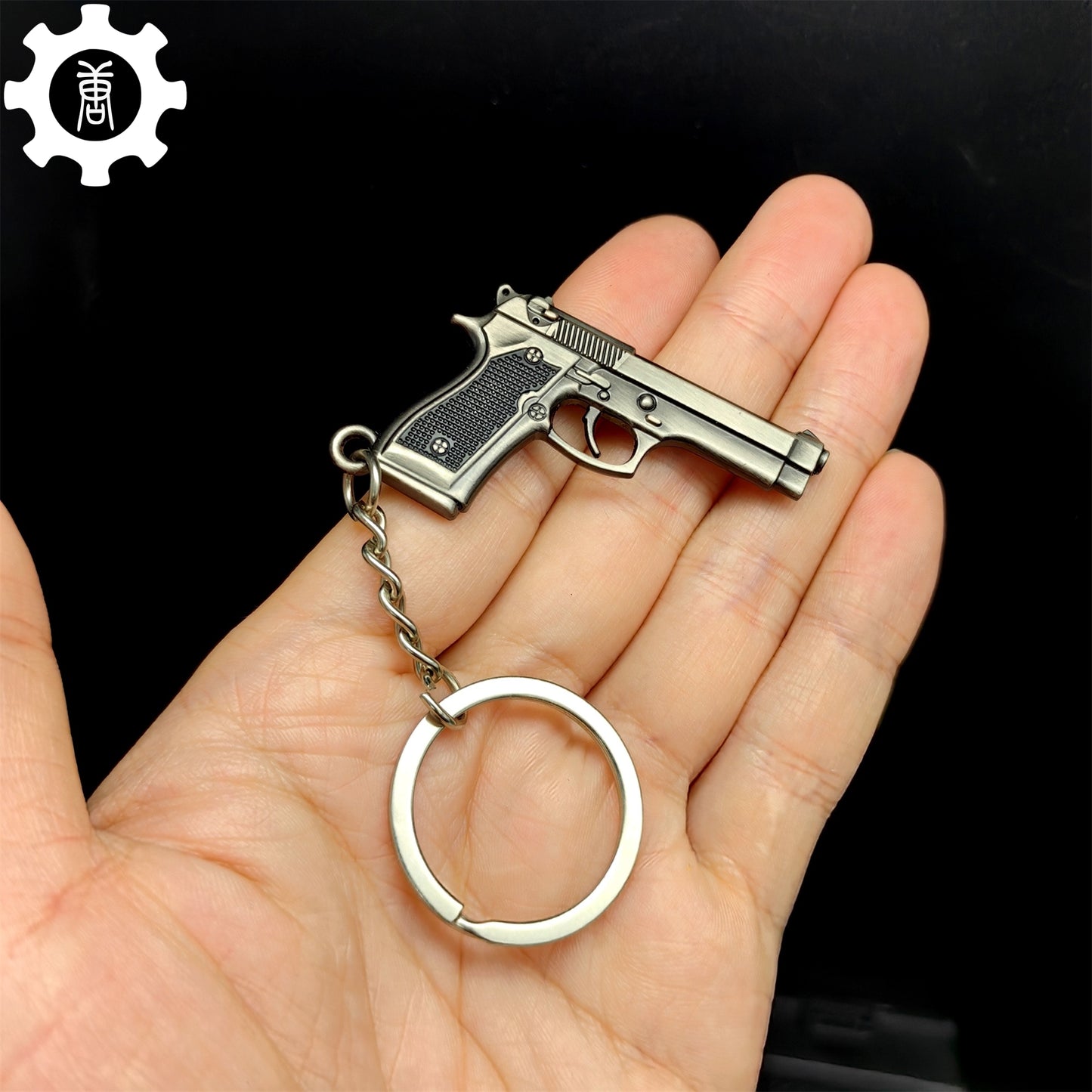 Mini M92F Pistol P92 Metal Keychain