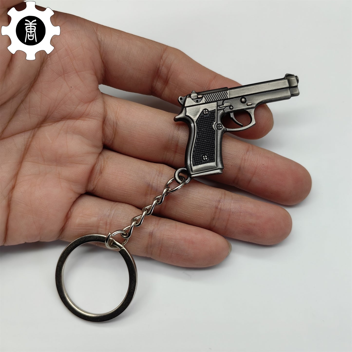 Mini M92F Pistol P92 Metal Keychain