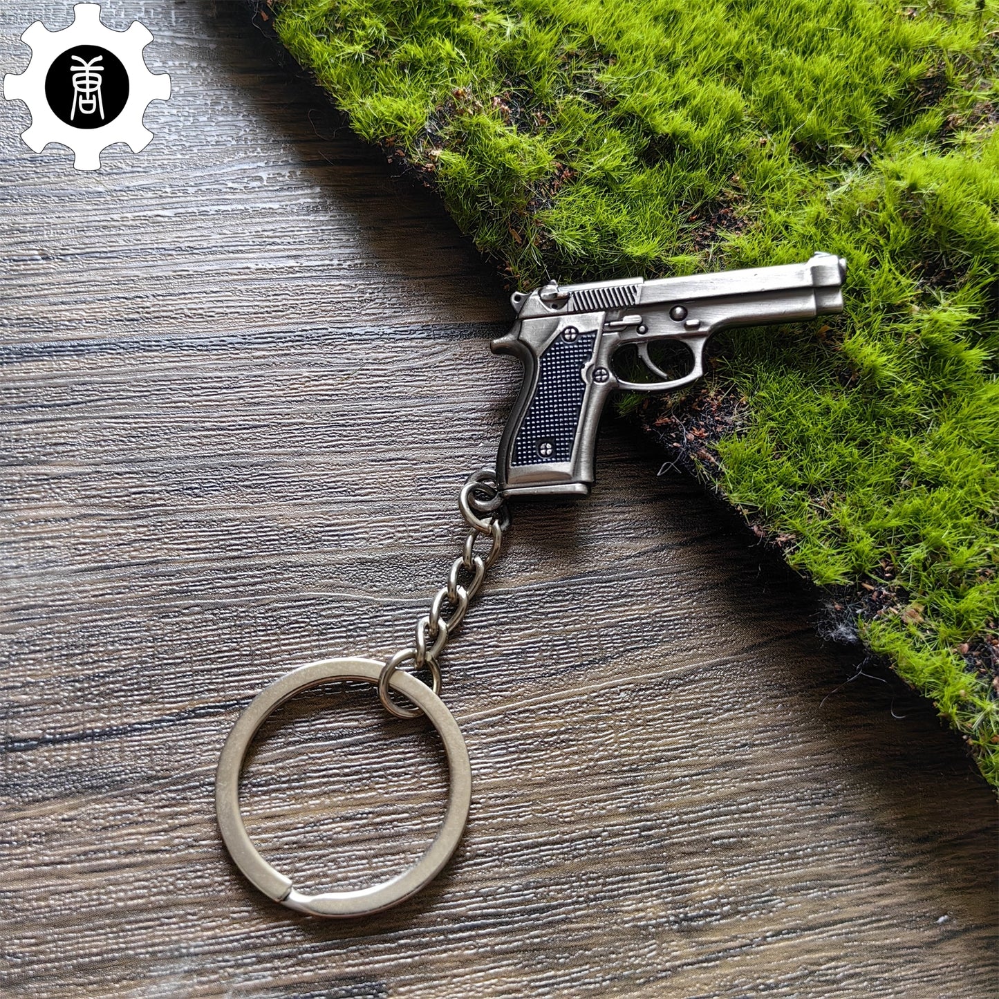 Mini M92F Pistol P92 Metal Keychain