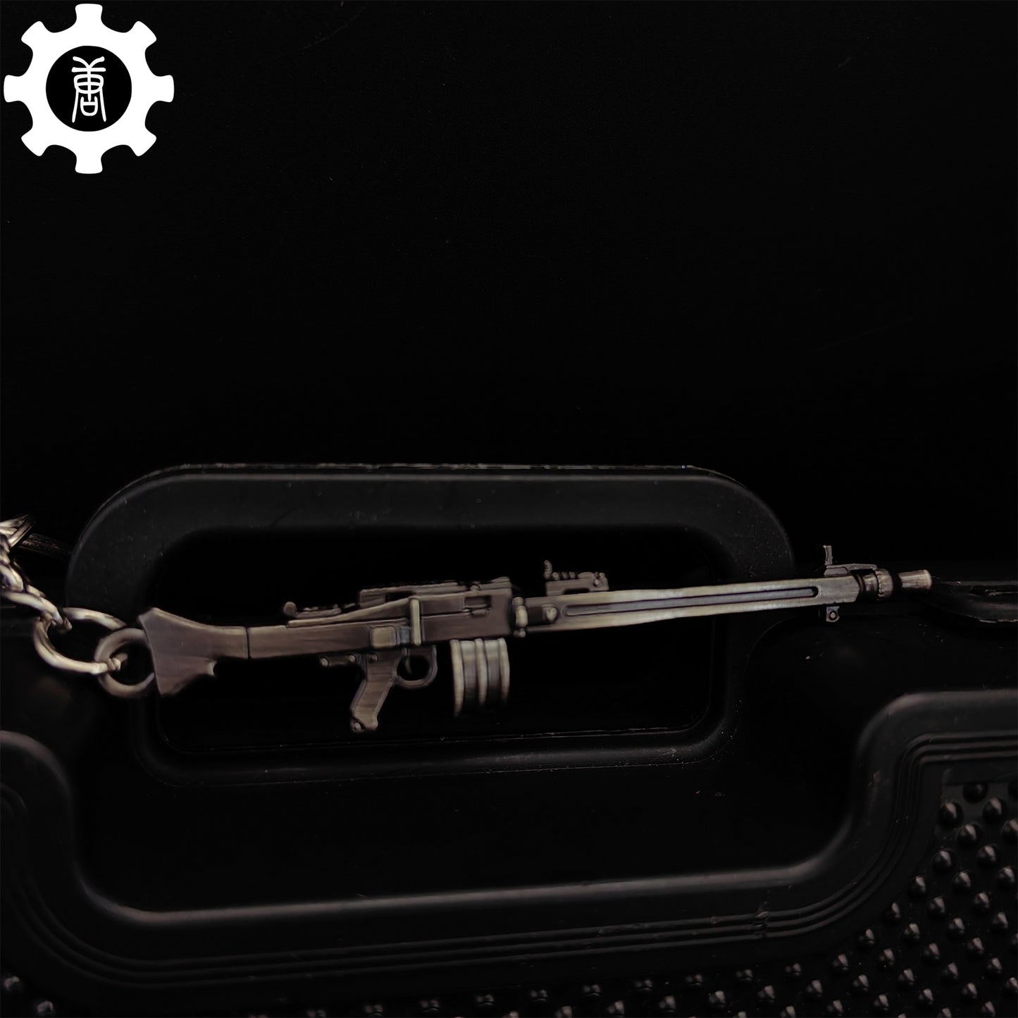 Mini MG3 Machine Gun Model Metal Keychain